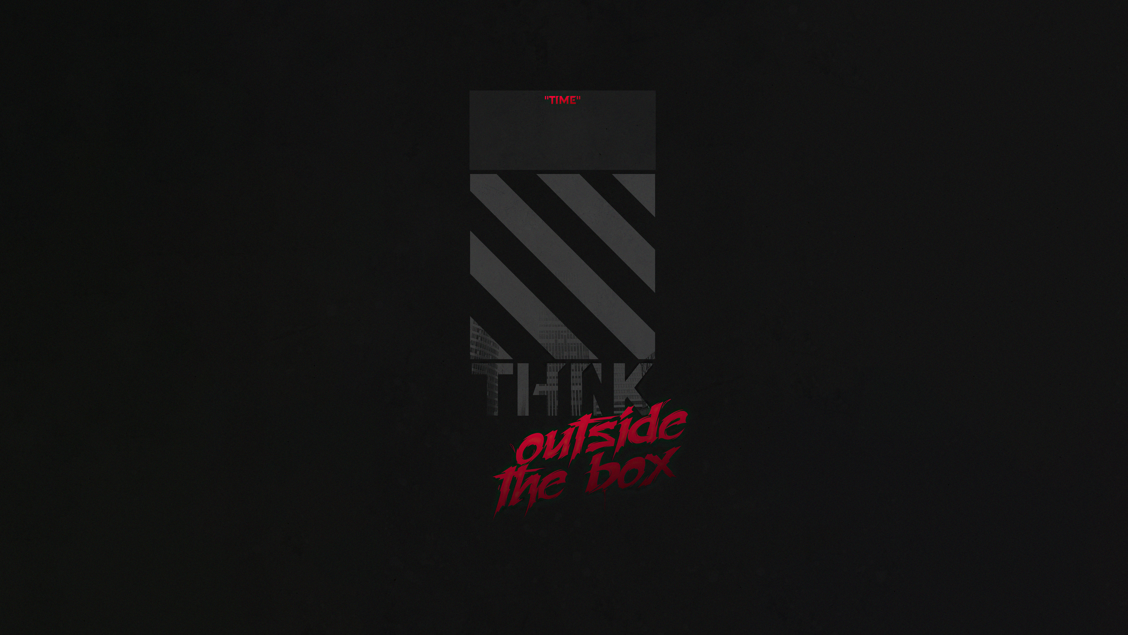 Think Outside Box Minimal 4k, HD Typography, 4k Wallpaper, Image, Background, Photo and Picture