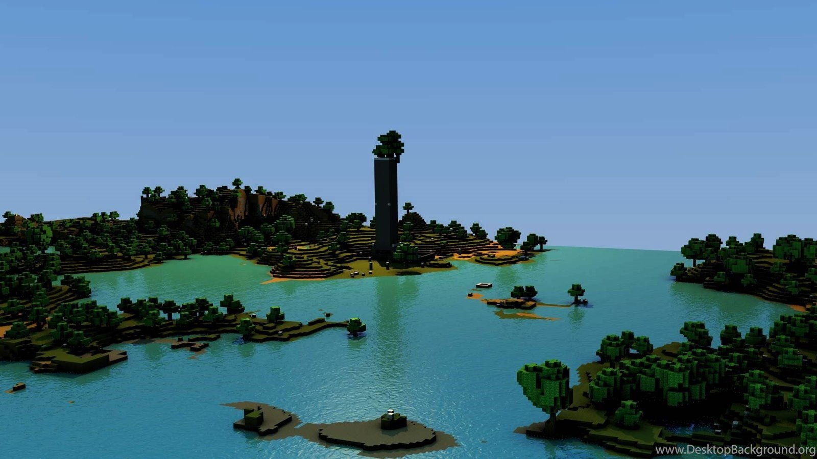Central Wallpaper: Minecraft Building Game HD Desktop Wallpaper Desktop Background