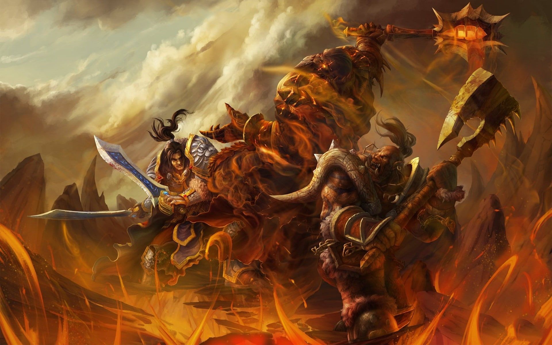 Warcraft #Deathwing Garrosh Hellscream King Varian Wrynn video games World of Warcraft P #wallpaper #hdwall. World of warcraft, Warcraft, Garrosh hellscream