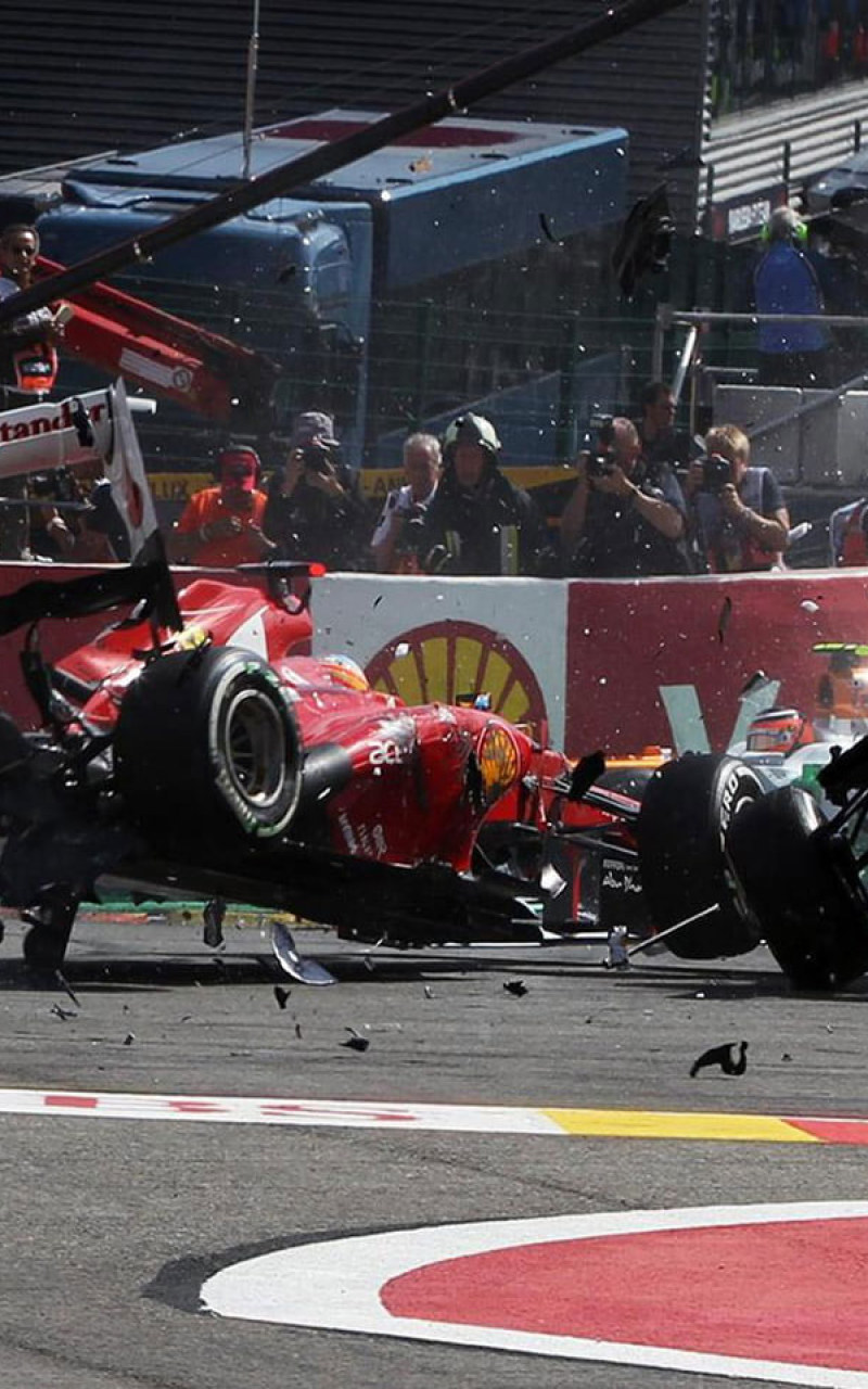 Wallpaper Formula One F1 Race Car Crash Accident HD • Wallpaper For You