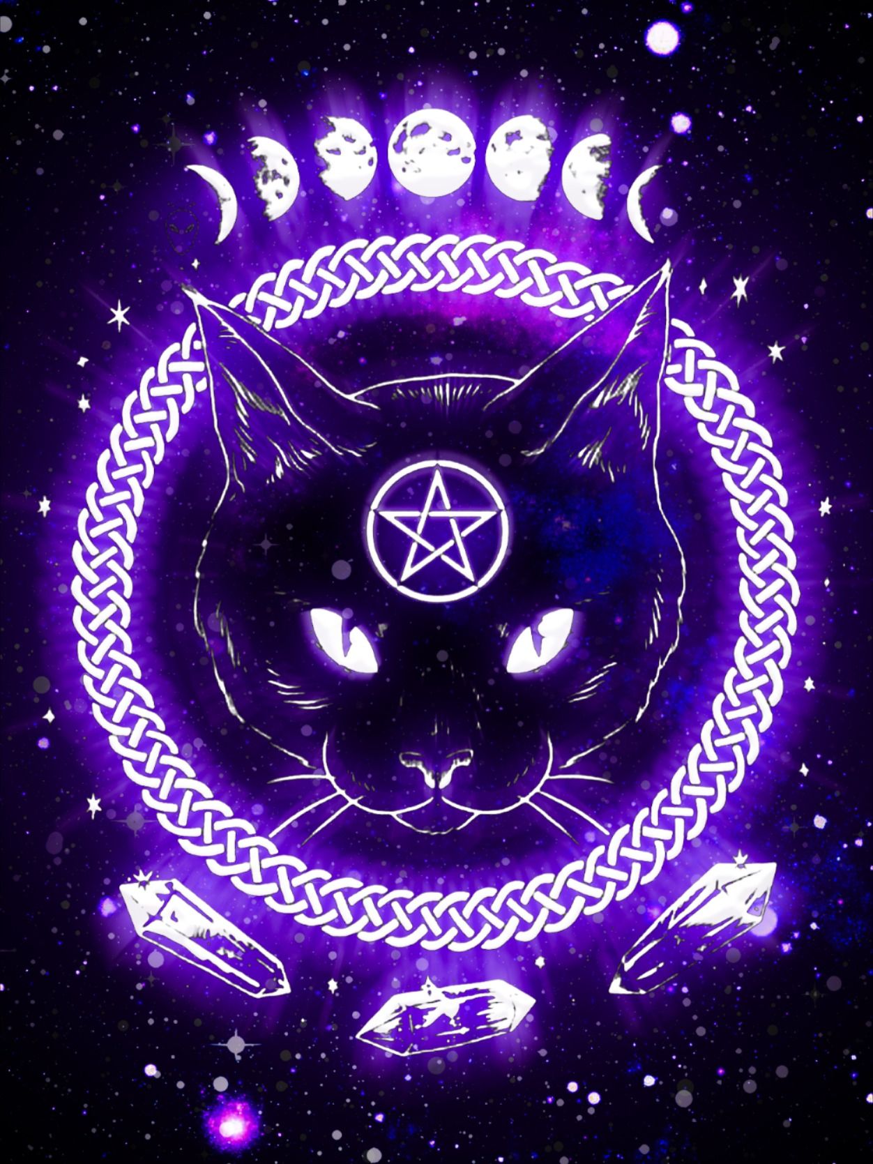 Download Cute Witchy Purple Cauldron Wallpaper  Wallpaperscom