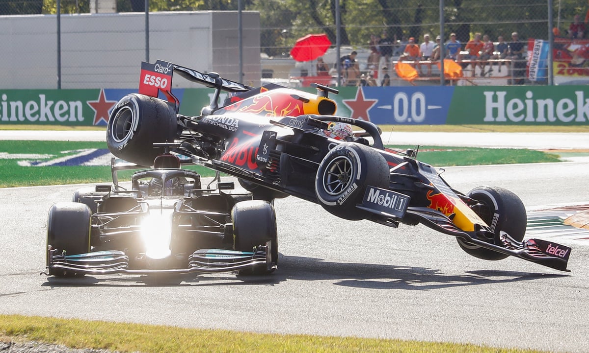 Hamilton and Verstappen crash out of F1 Italian Grand Prix as Ricciardo wins