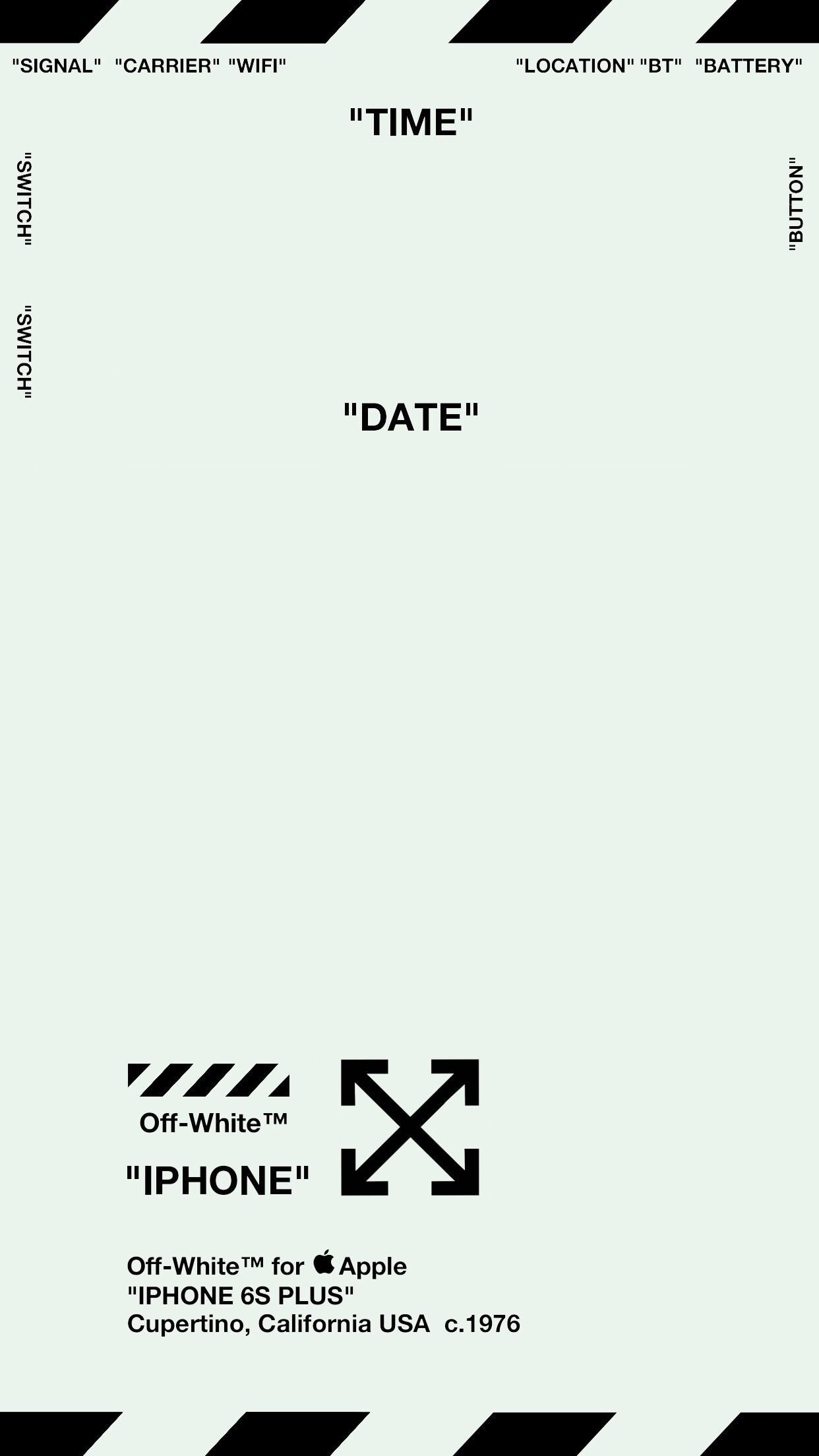 Off White Lock Screen Wallpaper Ver White IPhone Background