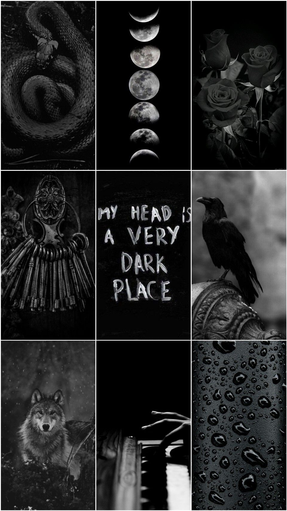 Dark black emo wallpaper aesthetic. Emo wallpaper, Aesthetic collage, Wallpaper