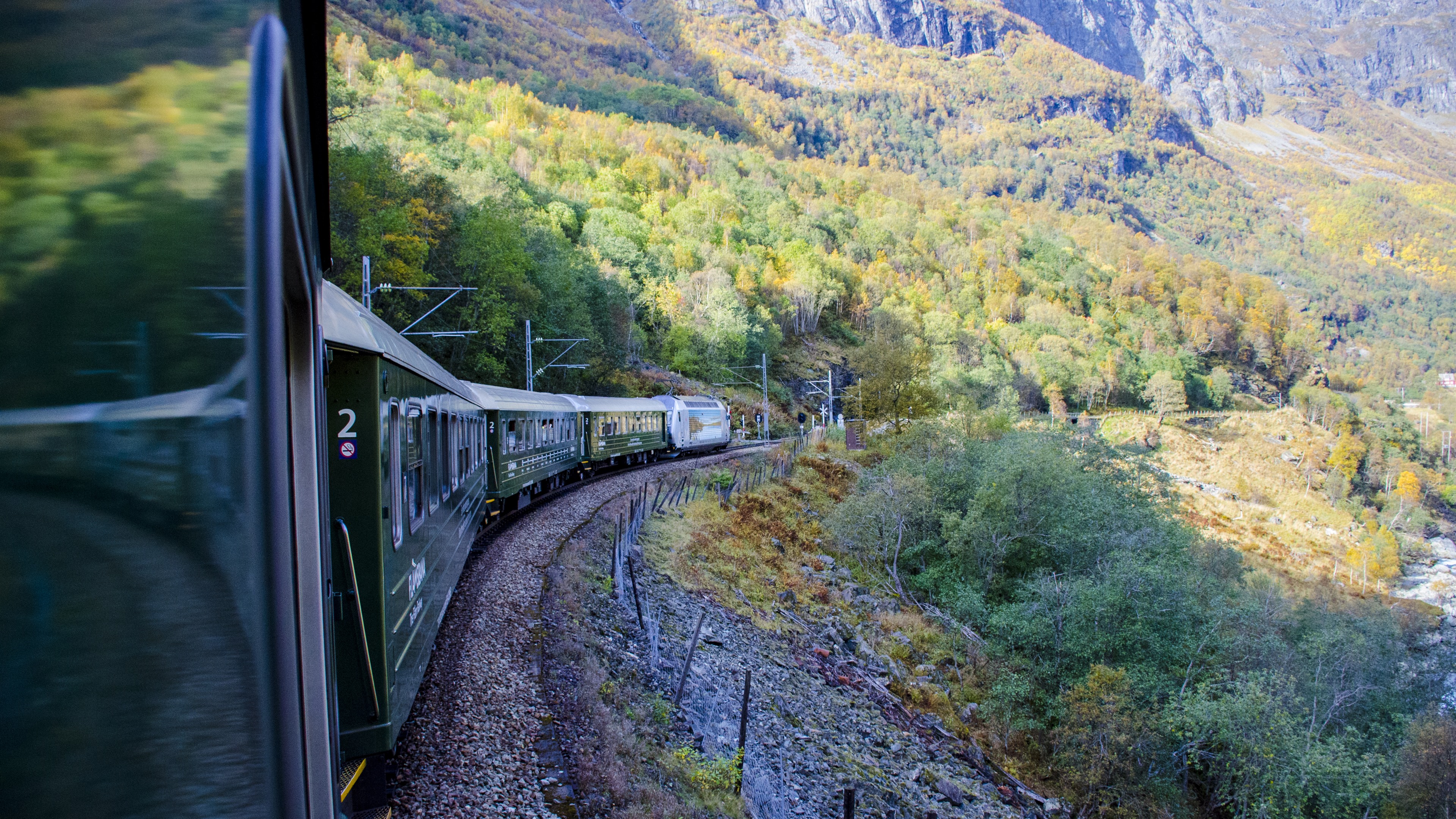 Wallpaper Train, mountains, Norway 3840x2160 UHD 4K Picture, Image