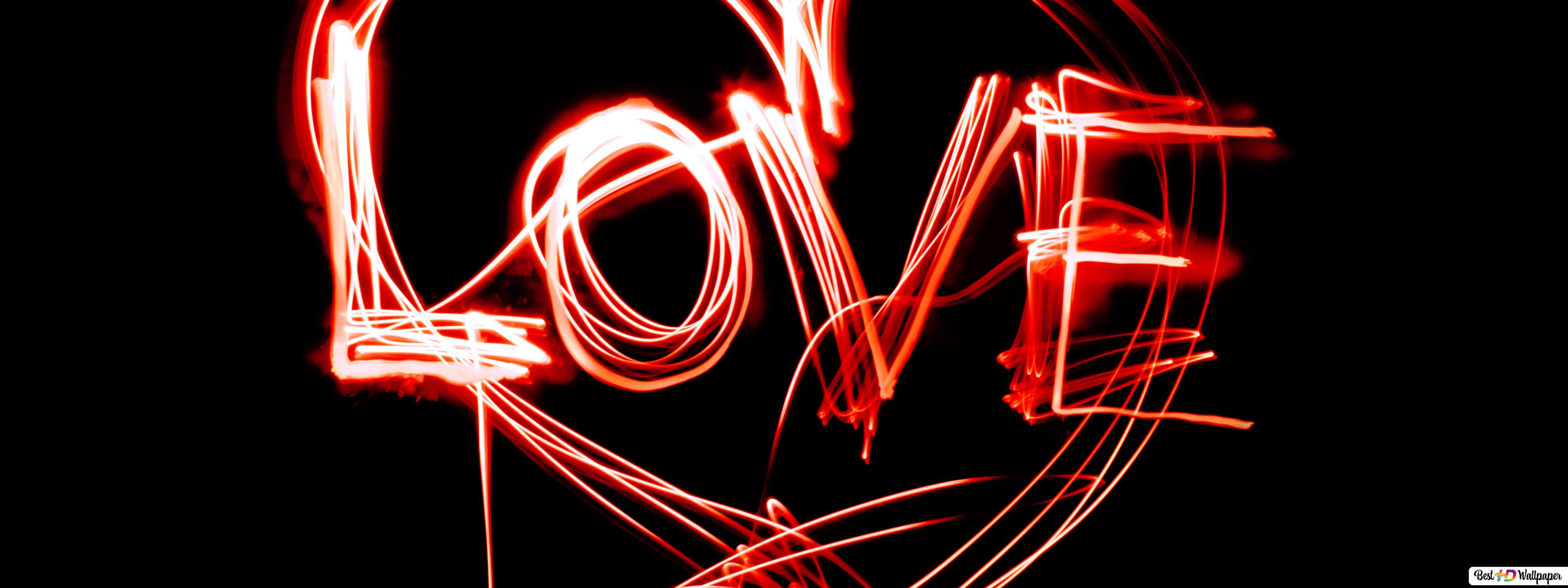 Valentine's day neon lights HD wallpaper download's Day wallpaper