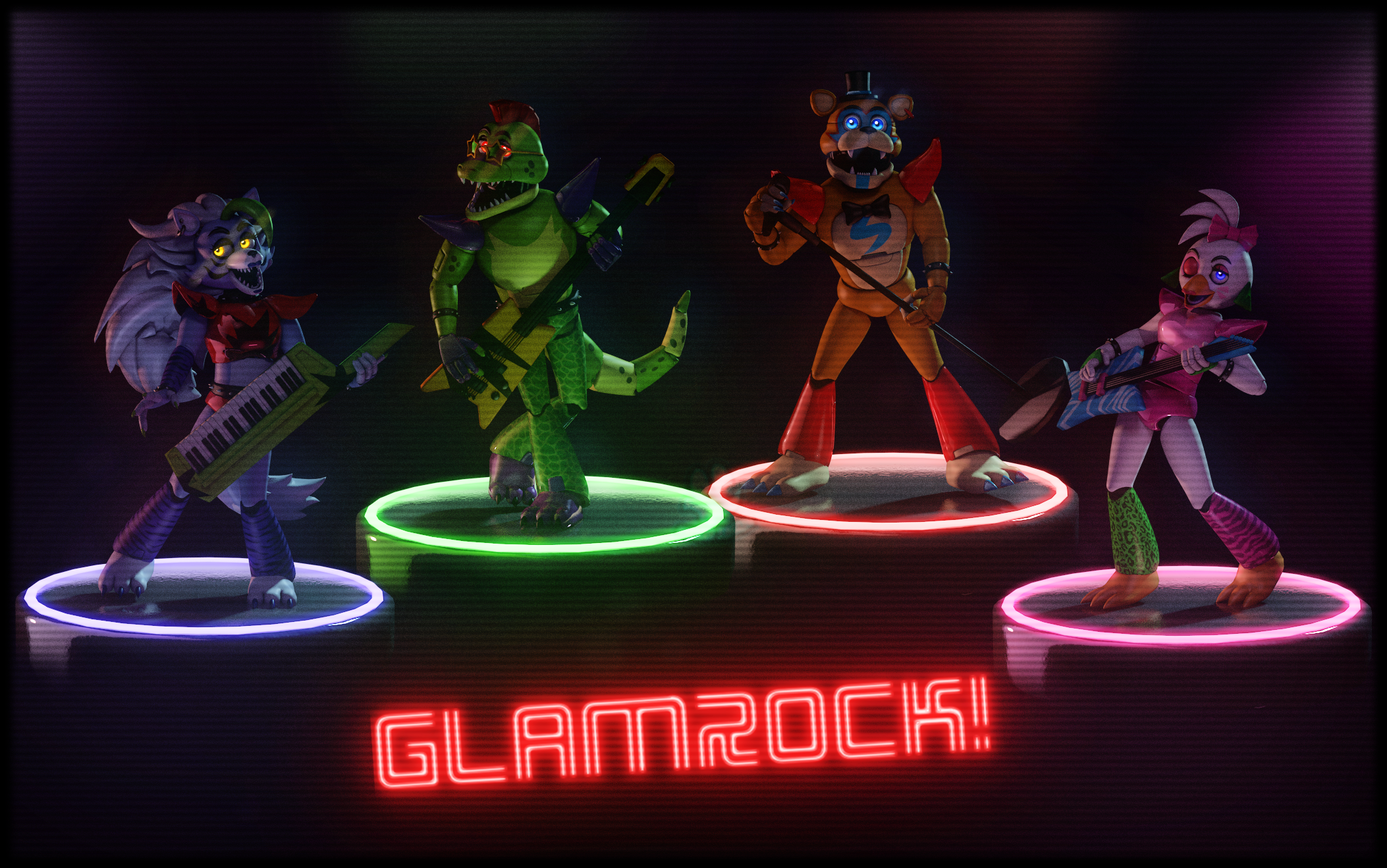 Monty Gator Vs Glamrock Bonnie Wallpapers - Wallpaper Cave