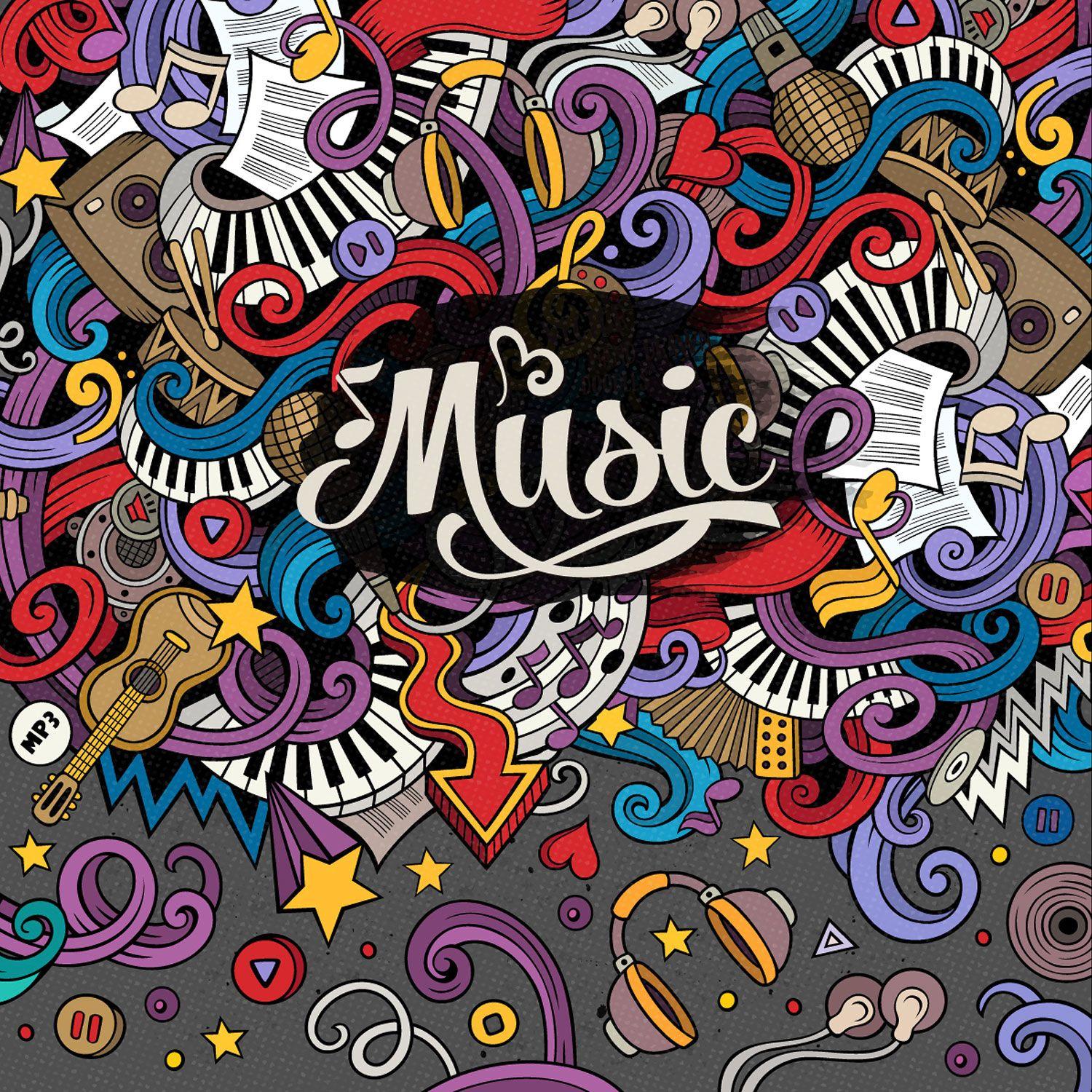 Music Doodle Wallpaper Free Music Doodle Background