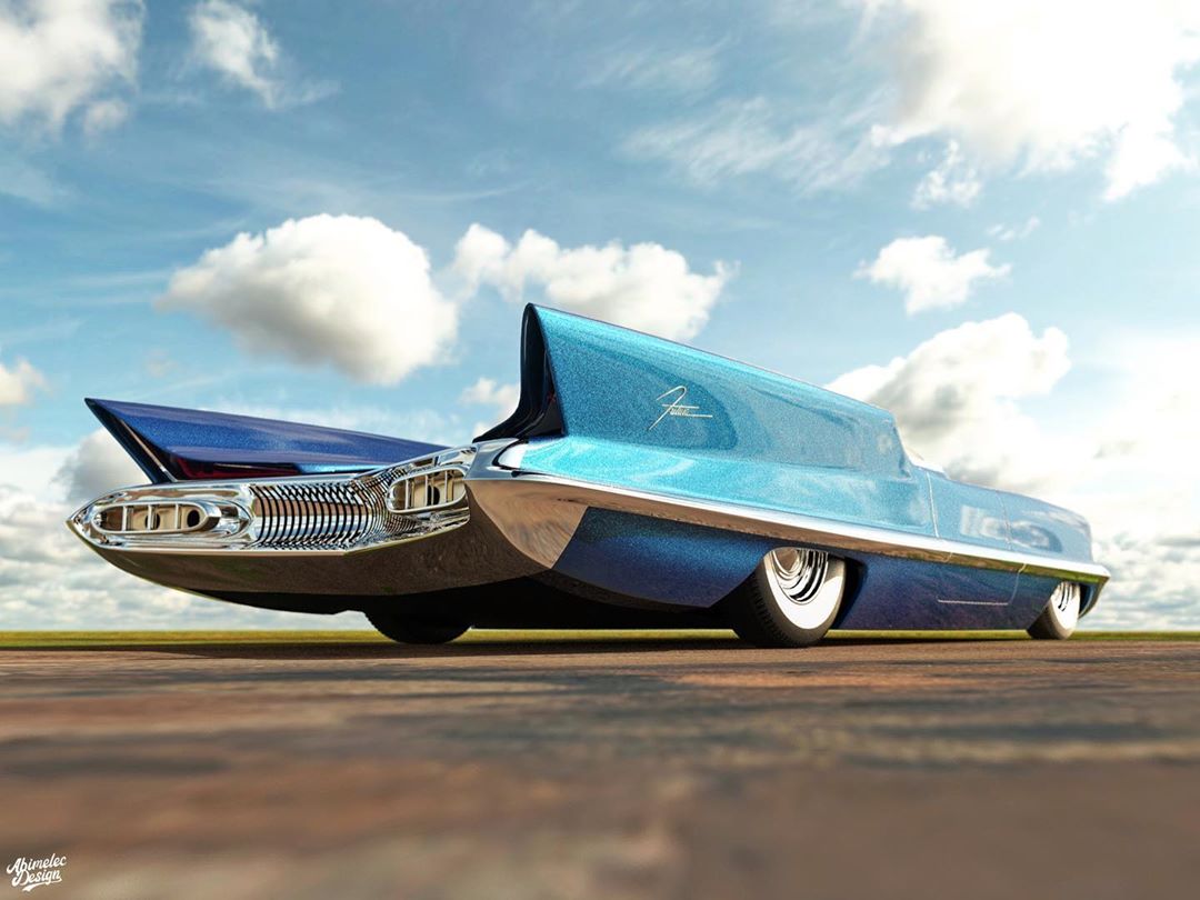 Lincoln Futura Concept Reimagined As A Custom Drop Top Cruiser
