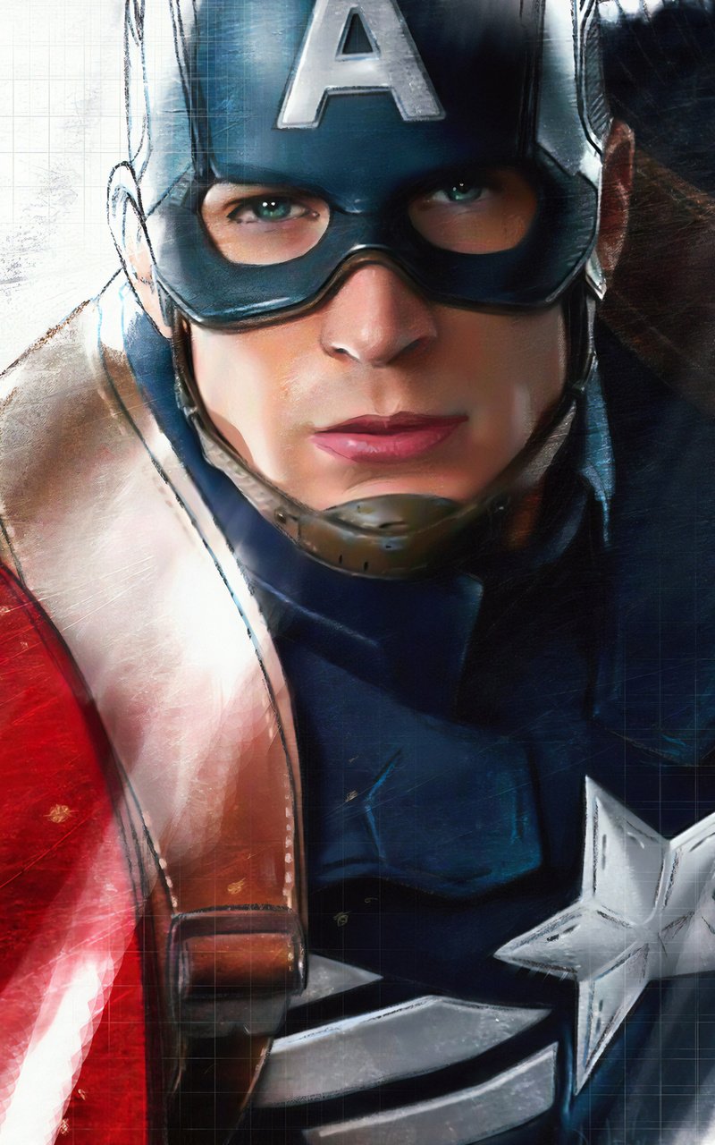 Captain America Sketch Wallpapers - Wallpaper Cave