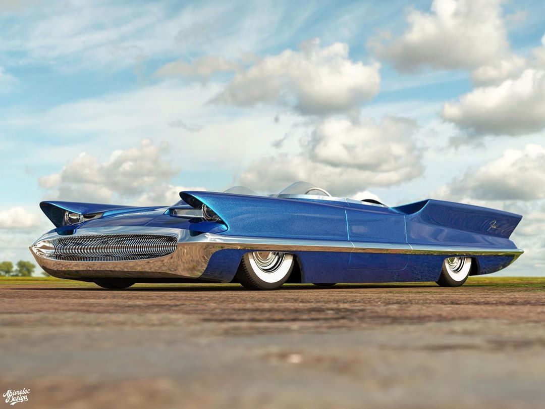 Lincoln Futura Concept Reimagined As A Custom Drop Top Cruiser