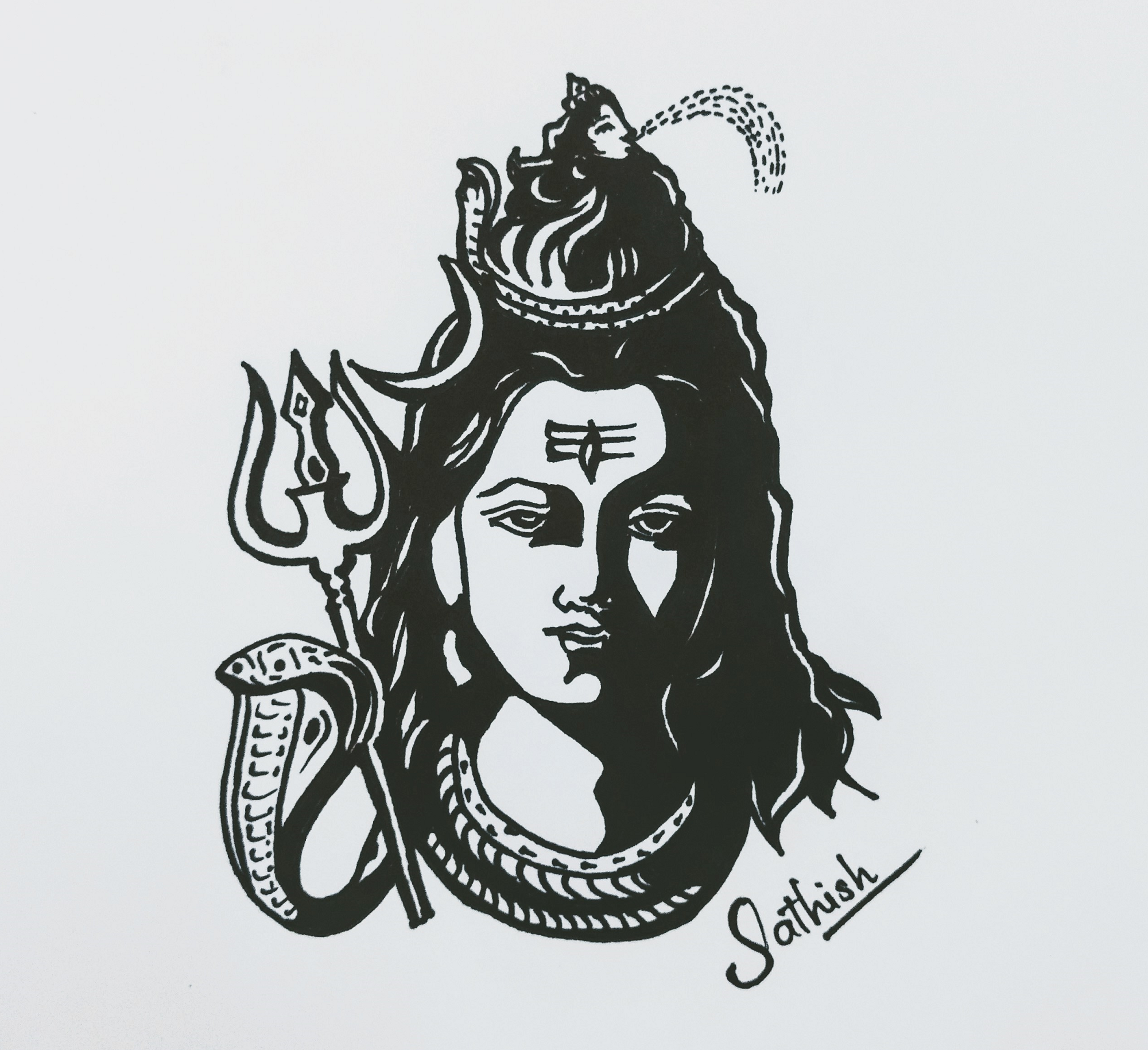 Shiva Drawing wallpaper by Mrdaredevil27  Download on ZEDGE  f6a2