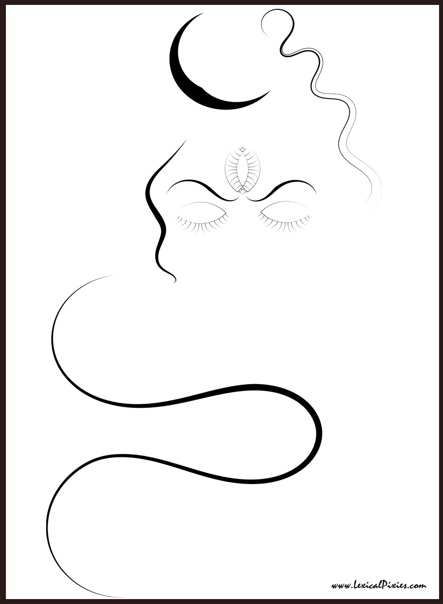 Drawing or sketch of lord shiva and parvati editable outline posters for  the wall • posters spirituality, indian, india | myloview.com