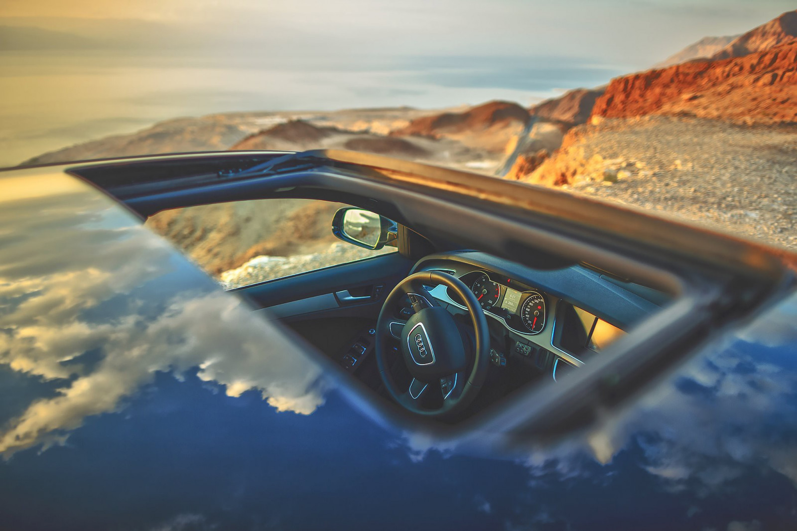 Wallpaper, window, car, reflection, vehicle, Audi, driving, sunroof, computer wallpaper, automotive design, automobile make 2048x1365