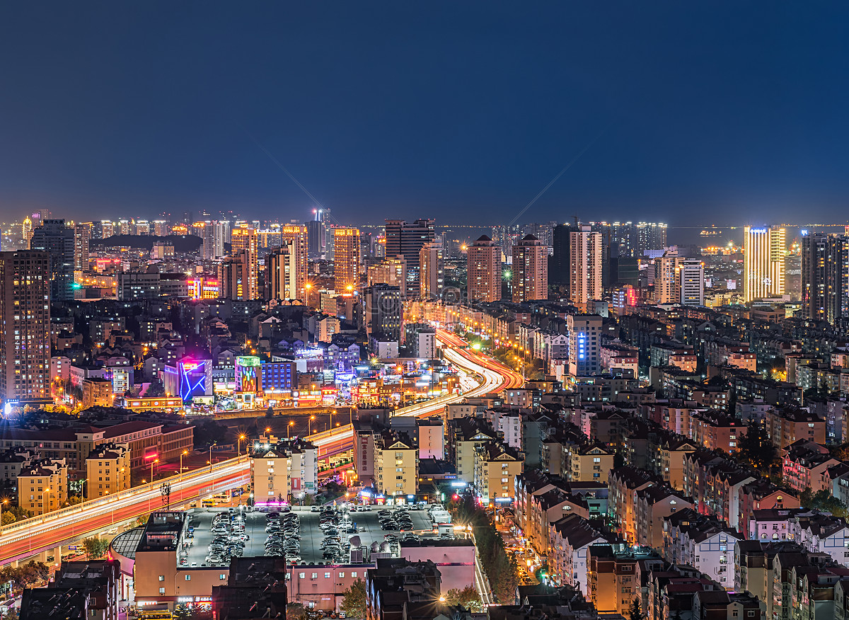 Night View Of Qingdao City Shandong Province Picture And HD Photo. Free Download On Lovepik