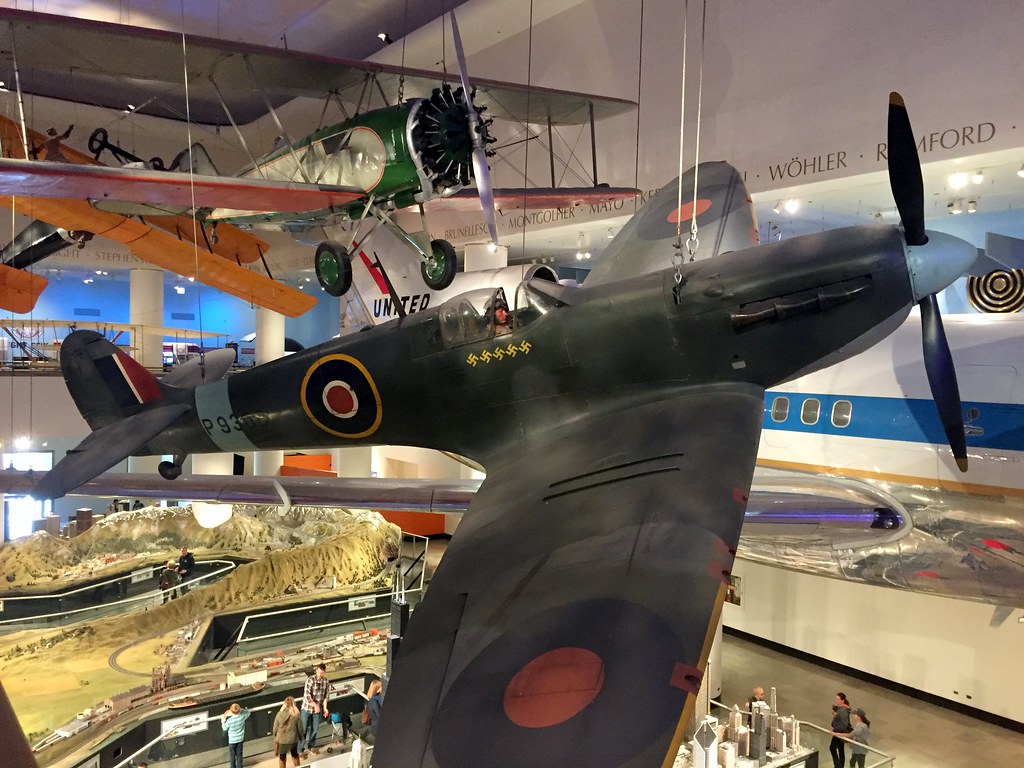 Spitfire 1a P9306. photo by Dave Haines at the Chicago Muse