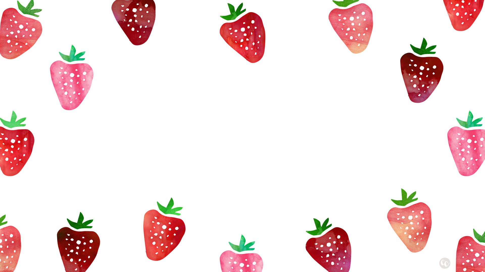 Kawaii Strawberry Wallpaper