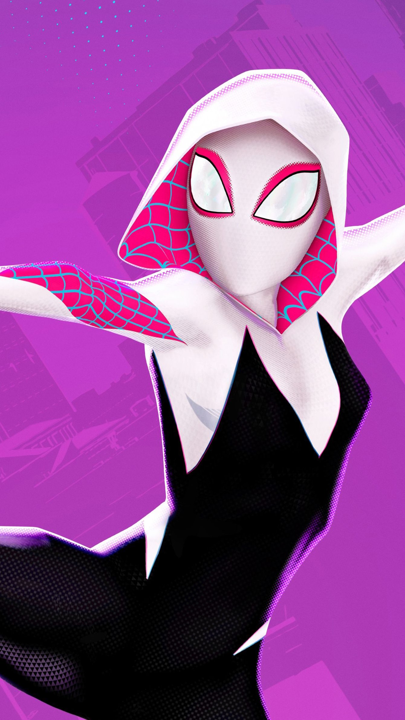 Spider Gwen Stacy In Spider Man: Into The Spider Verse Wallpaper