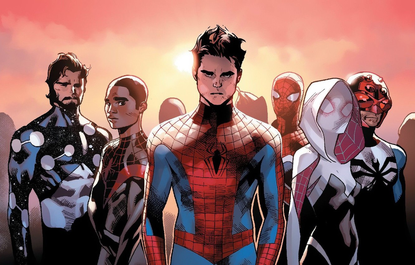 Wallpaper spider man, spider verse, ultimate spider man, spider gwen image for desktop, section фантастика