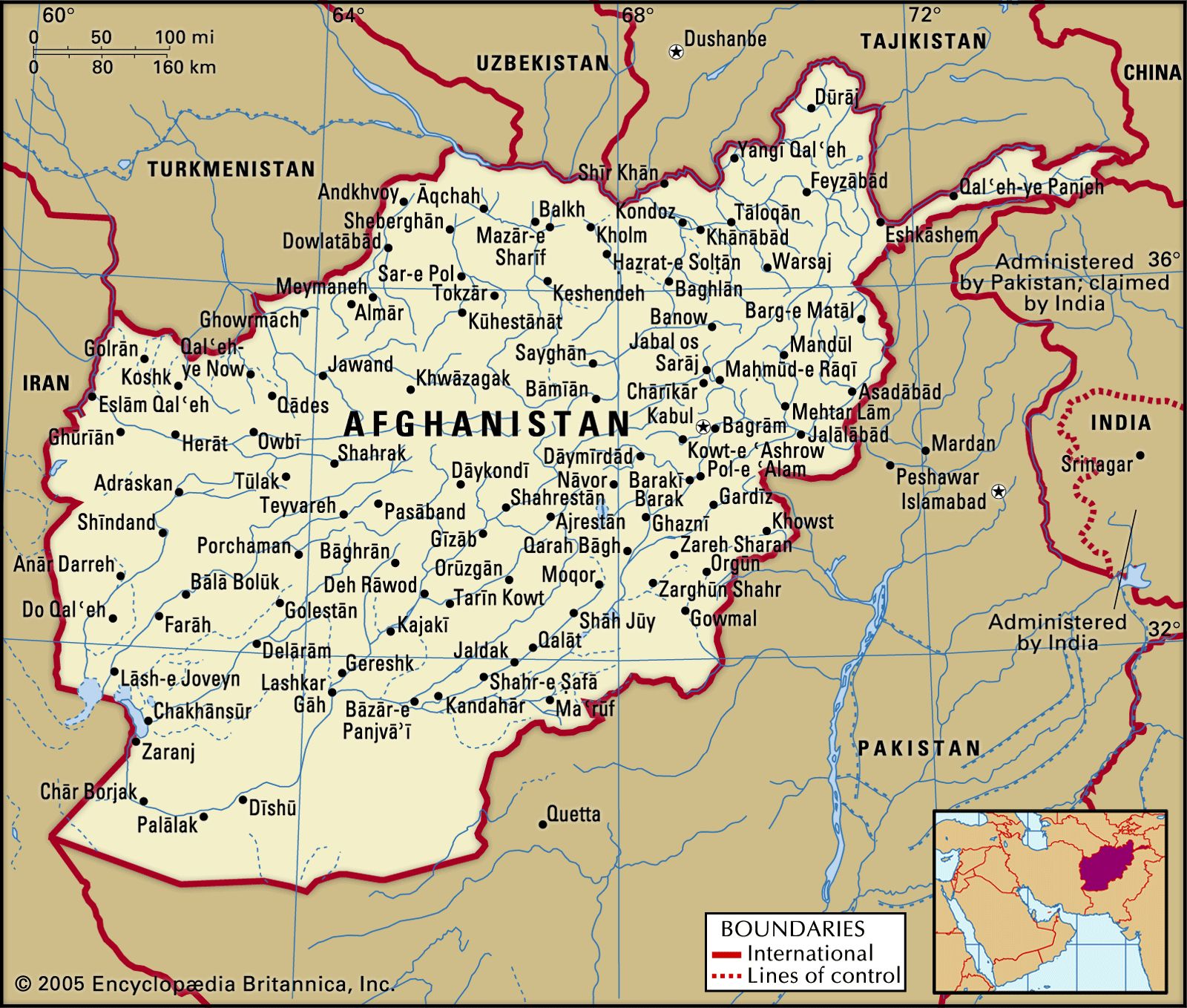 Afghanistan History Map Flag Capital Population amp Languages