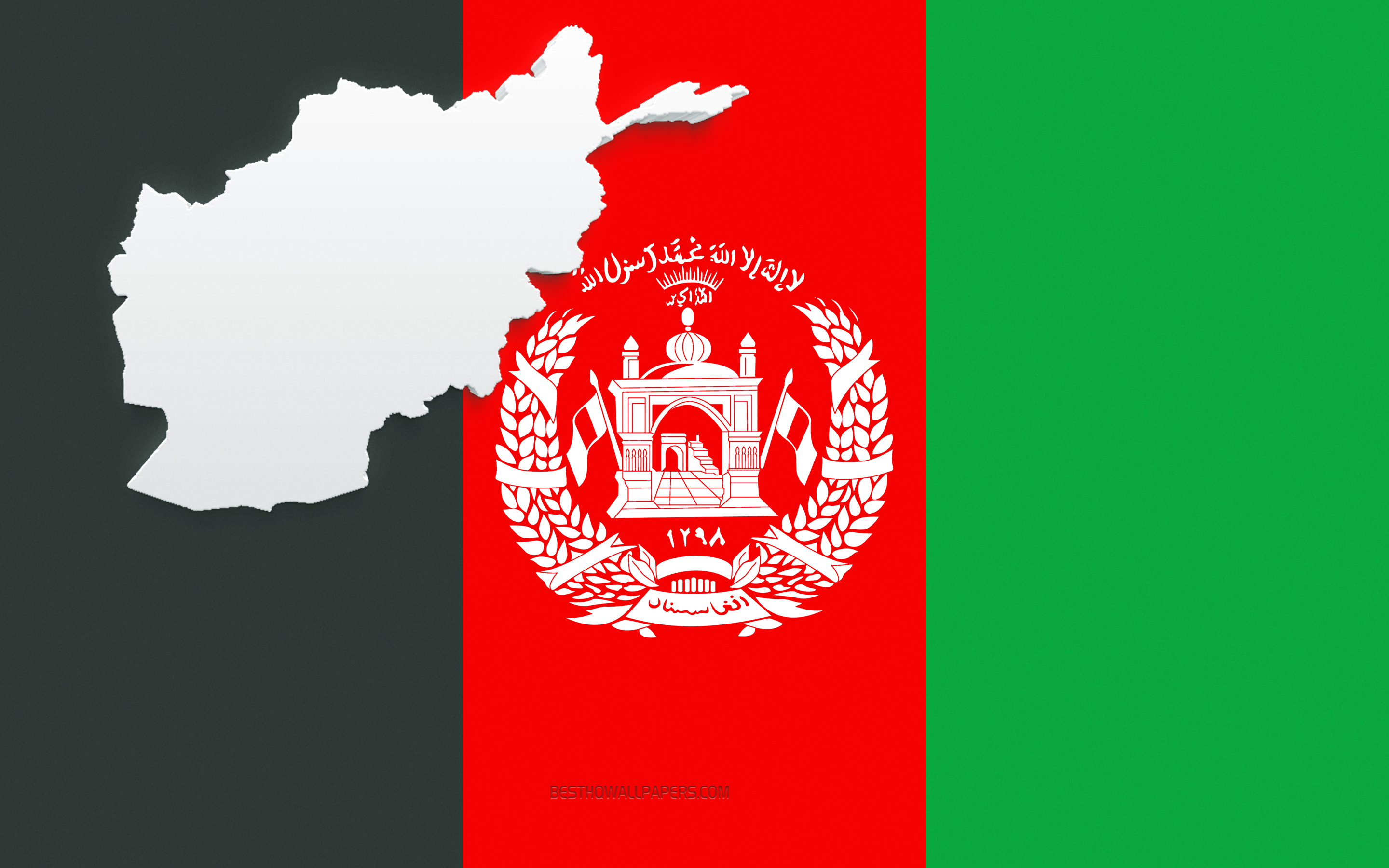 Download wallpaper Afghanistan map silhouette, Flag of Afghanistan, silhouette on the flag, Afghanistan, 3D Afghanistan map silhouette, Afghanistan flag, Afghanistan 3D map for desktop with resolution 2880x1800. High Quality HD picture wallpaper