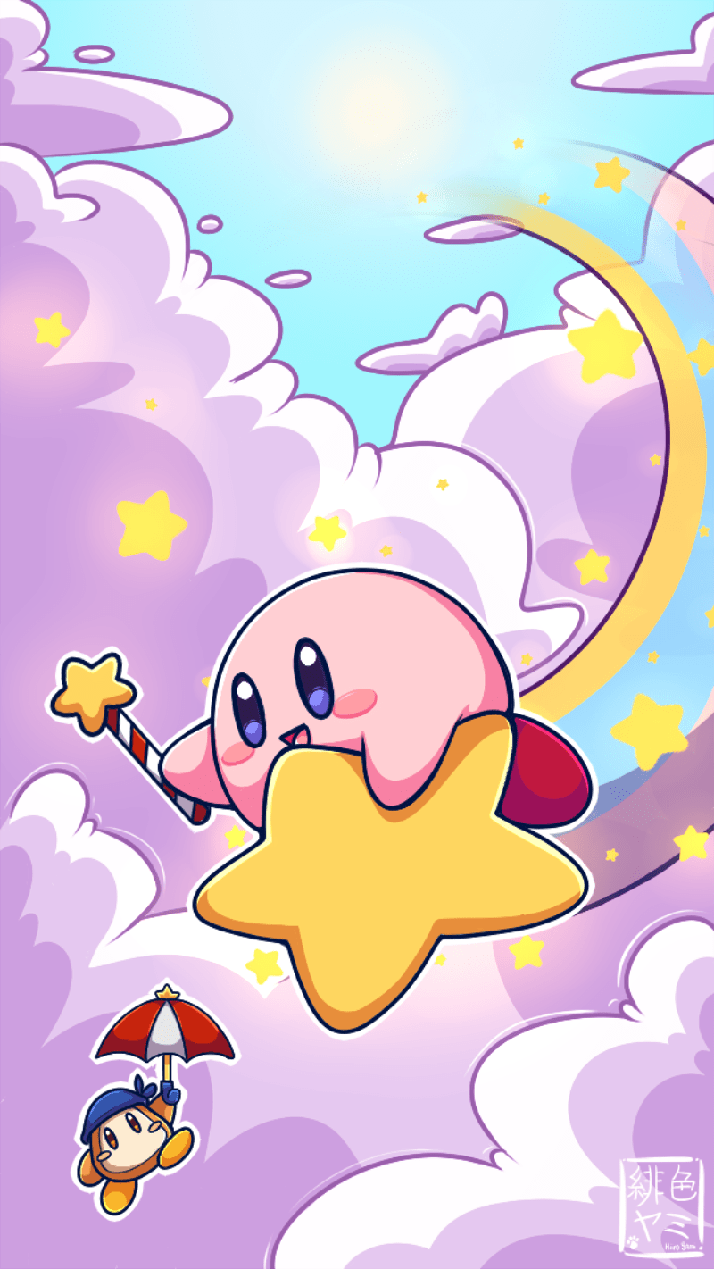 Kirby, water, HD phone wallpaper