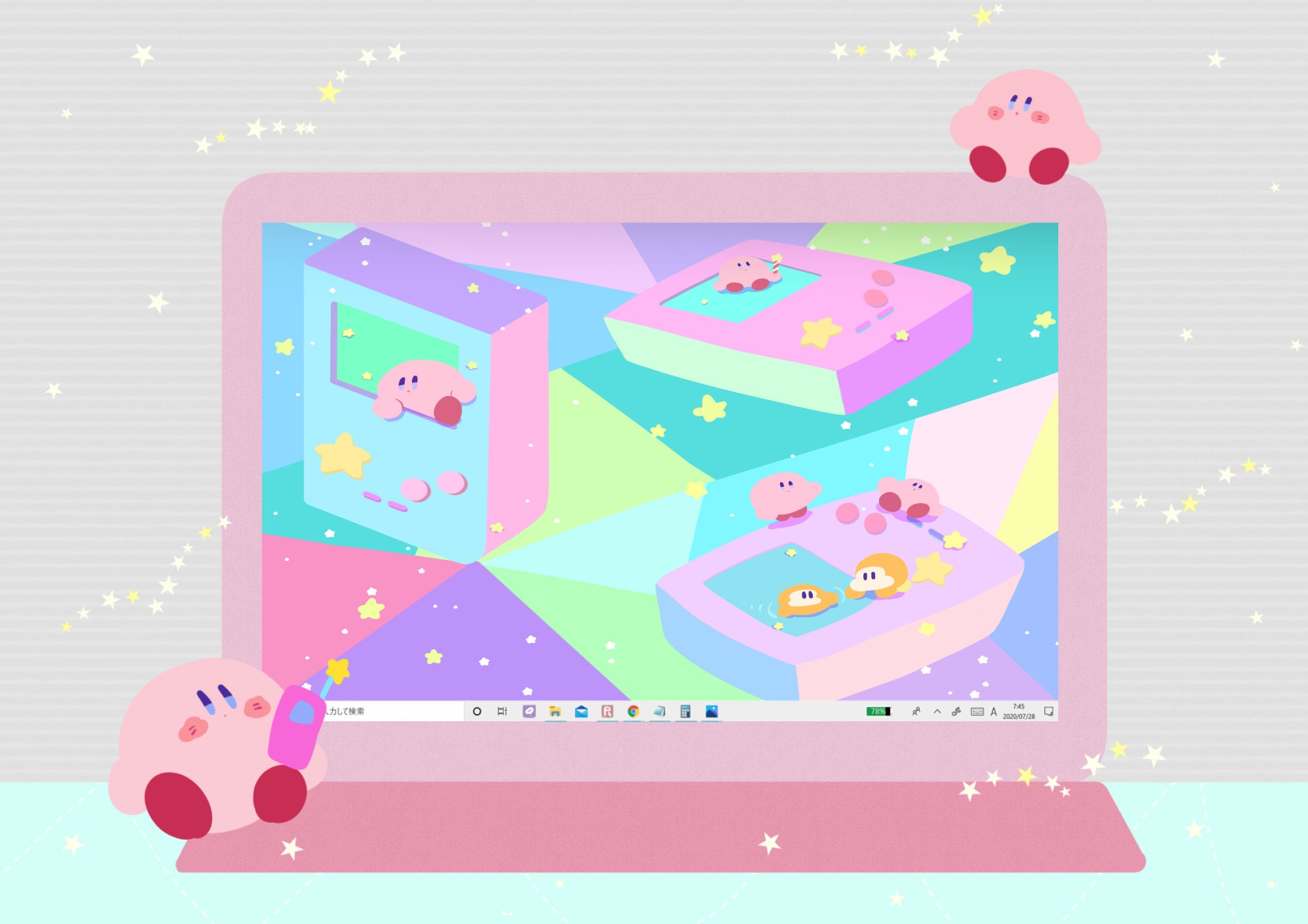 Kirby Desktop Wallpaper Digital Phone