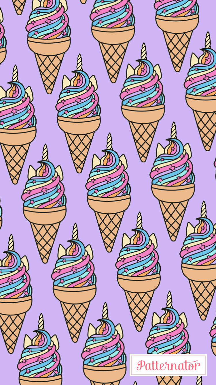 Unicorn Ice Cream Wallpaper. Cream wallpaper, Wallpaper, Ice cream wallpaper