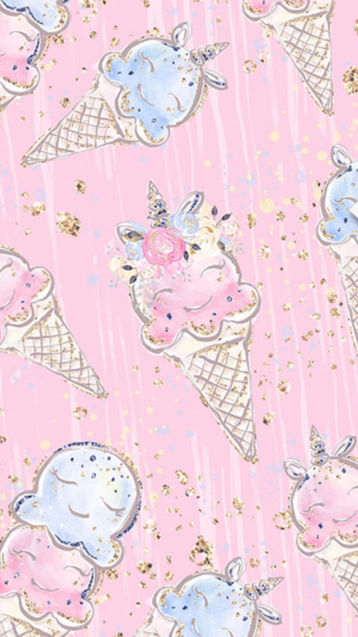 Ice cream. Unicorn wallpaper, Unicorn wallpaper cute, iPhone wallpaper