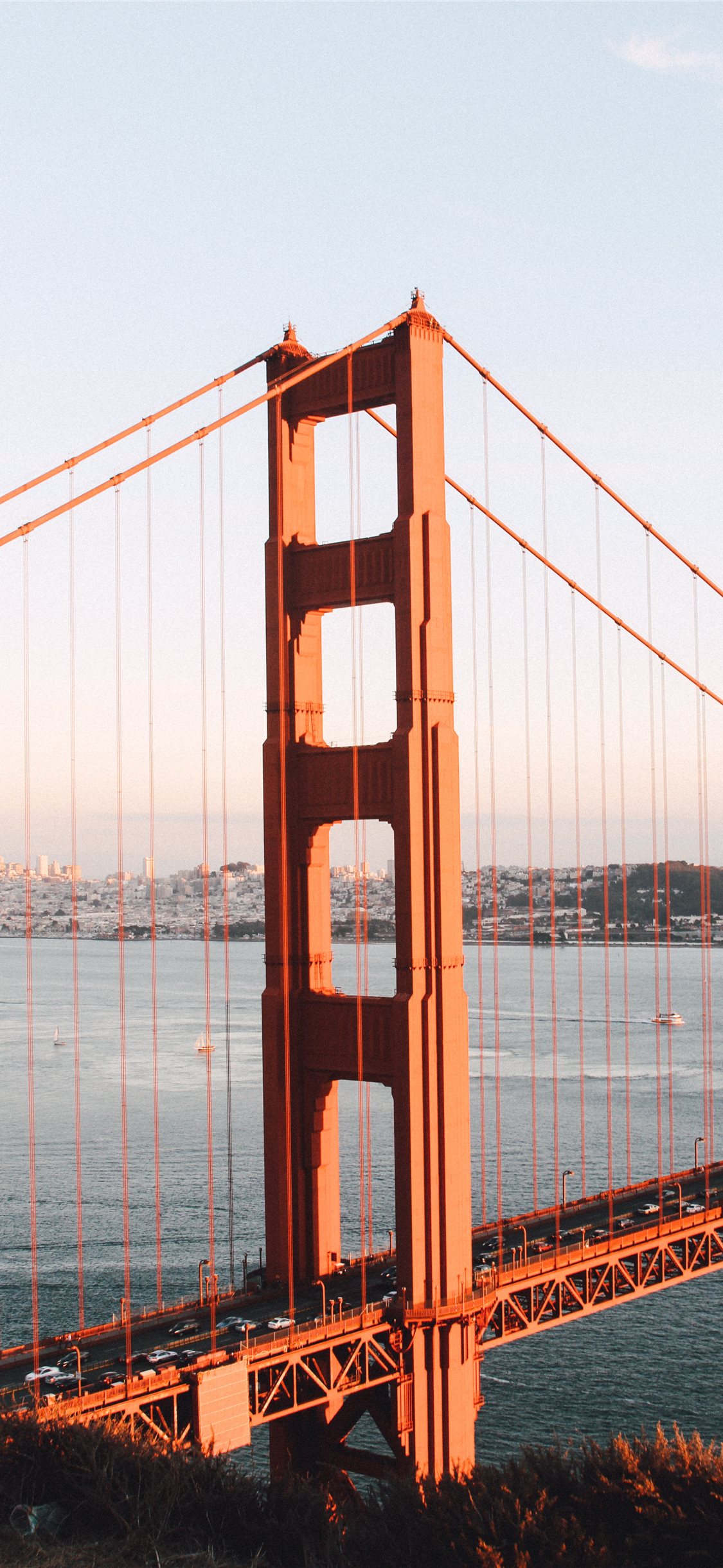 Golden Gate Bridge during daytime iPhone X Wallpaper Free Download
