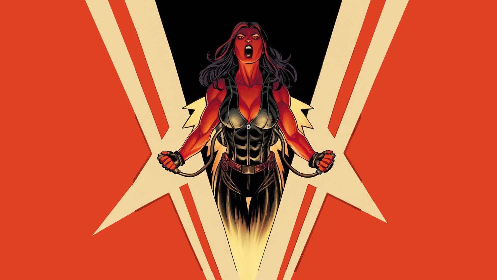 Red She Hulk Wallpaper