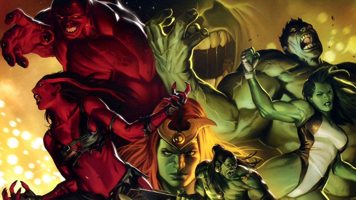 Hulk (comic character) She Hulk Red Hulk Red She Hulk wallpaperx1080