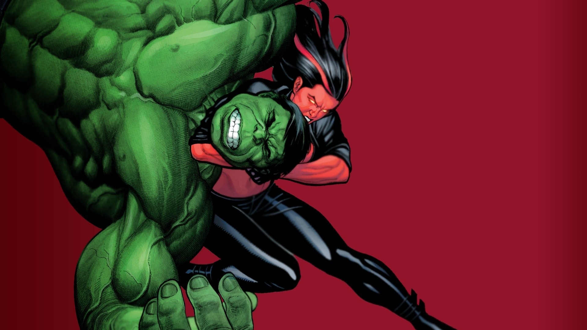 Comics Hulk Red She Hulk HD Wallpaper Background Image