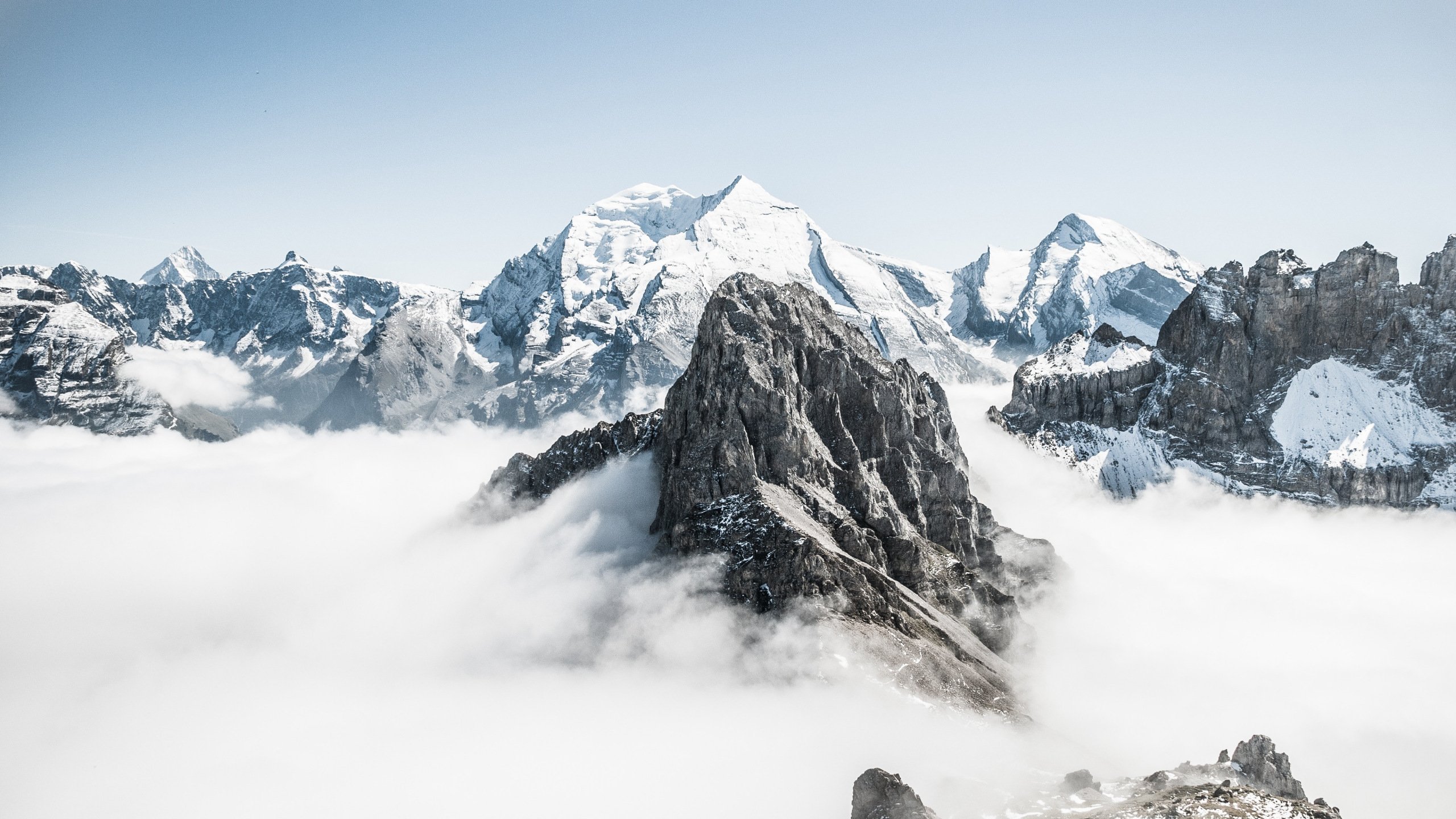 Snow Mountains Swiss HD Winter Mountains Wallpaper & Background Download