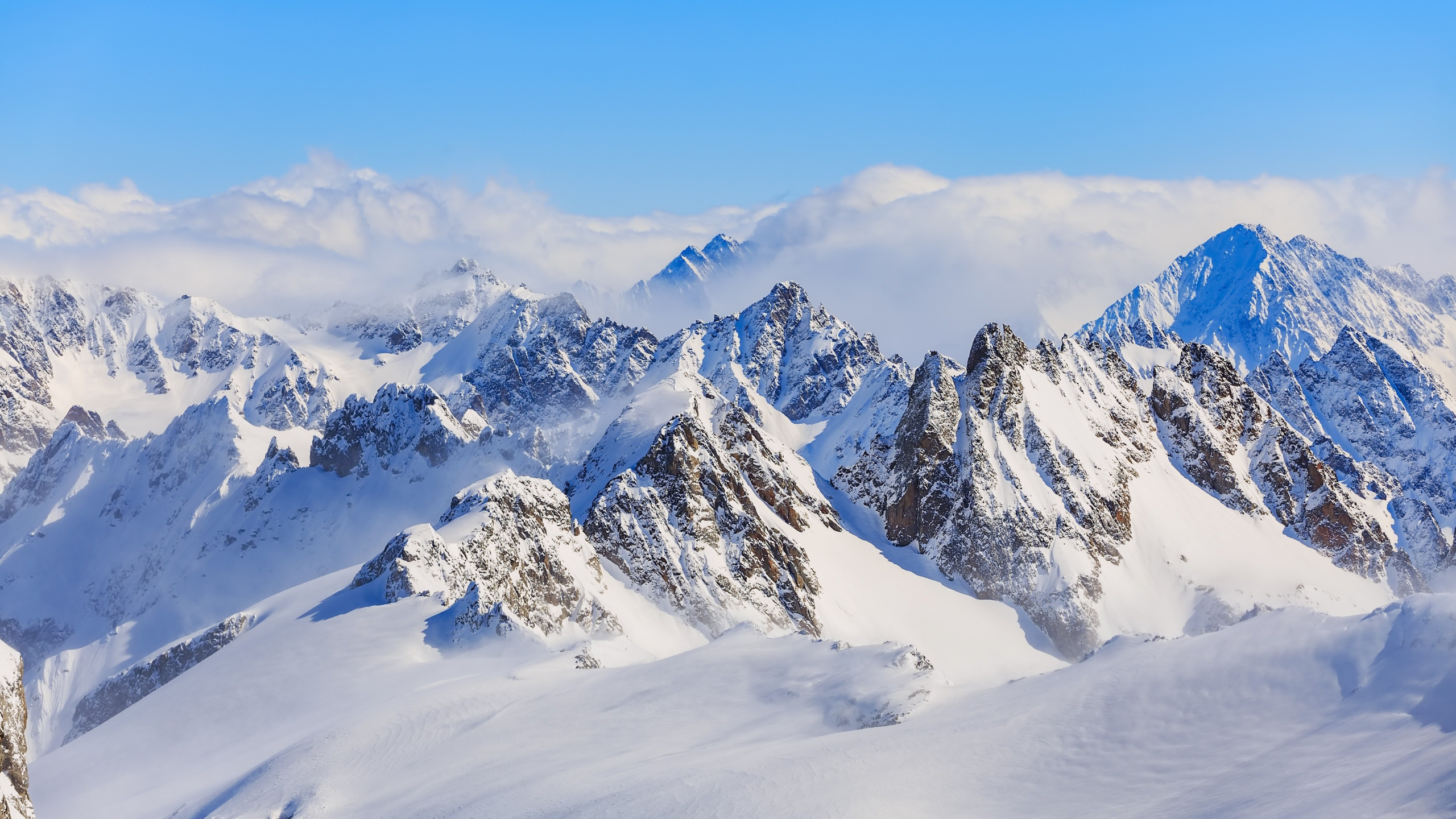 Desktop Wallpaper Titlis, Swiss Alps, Mountains, Winter, 4k, HD Image, Picture, Background, 33fdf1