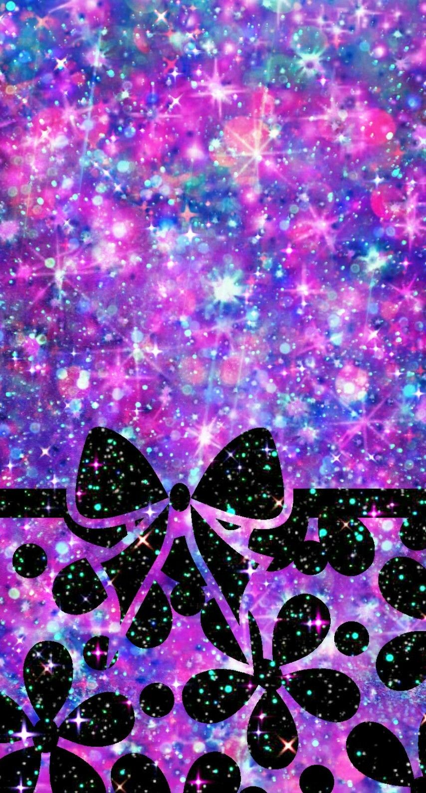 Pretty Purple Bow, made by me #bows #purple #glittery #sparkles. Rainbow wallpaper, Galaxy wallpaper, Chevron wallpaper