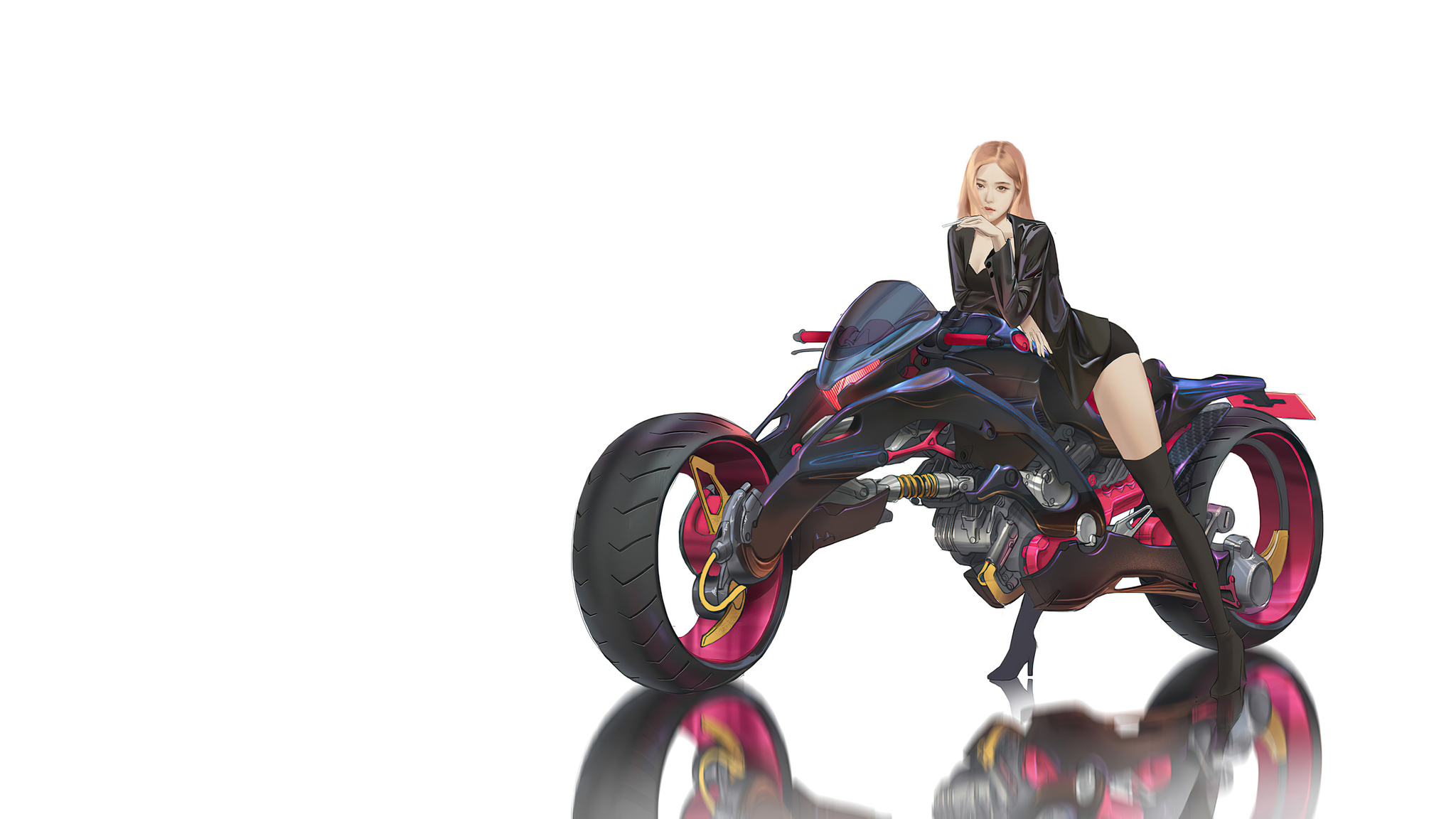 Blackpink Biker 2048x1152 Resolution HD 4k Wallpaper, Image, Background, Photo and Picture