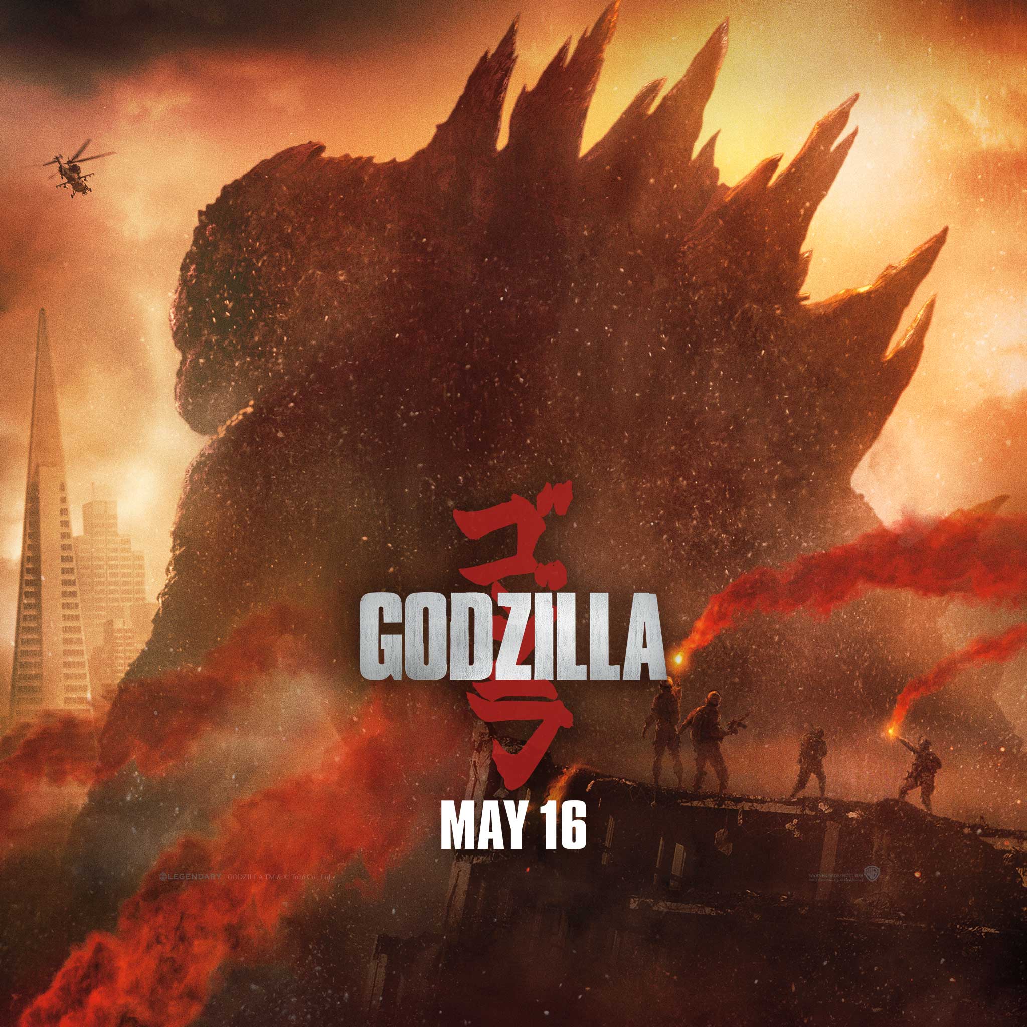 Godzilla Movie 2014 HD, iPhone & iPad Wallpaper
