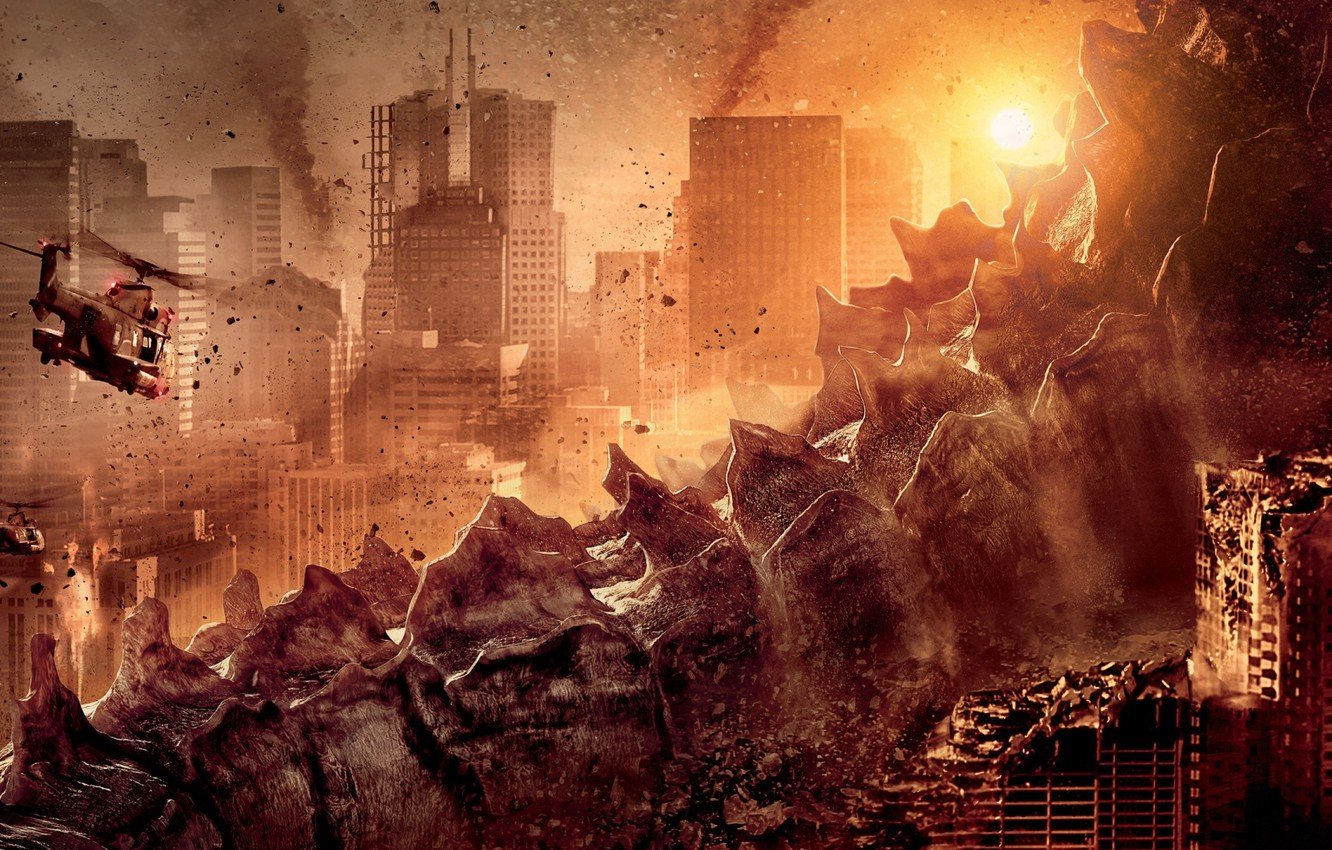 Godzilla 2014 Fire Godzilla Gojira King HD wallpaper  Peakpx
