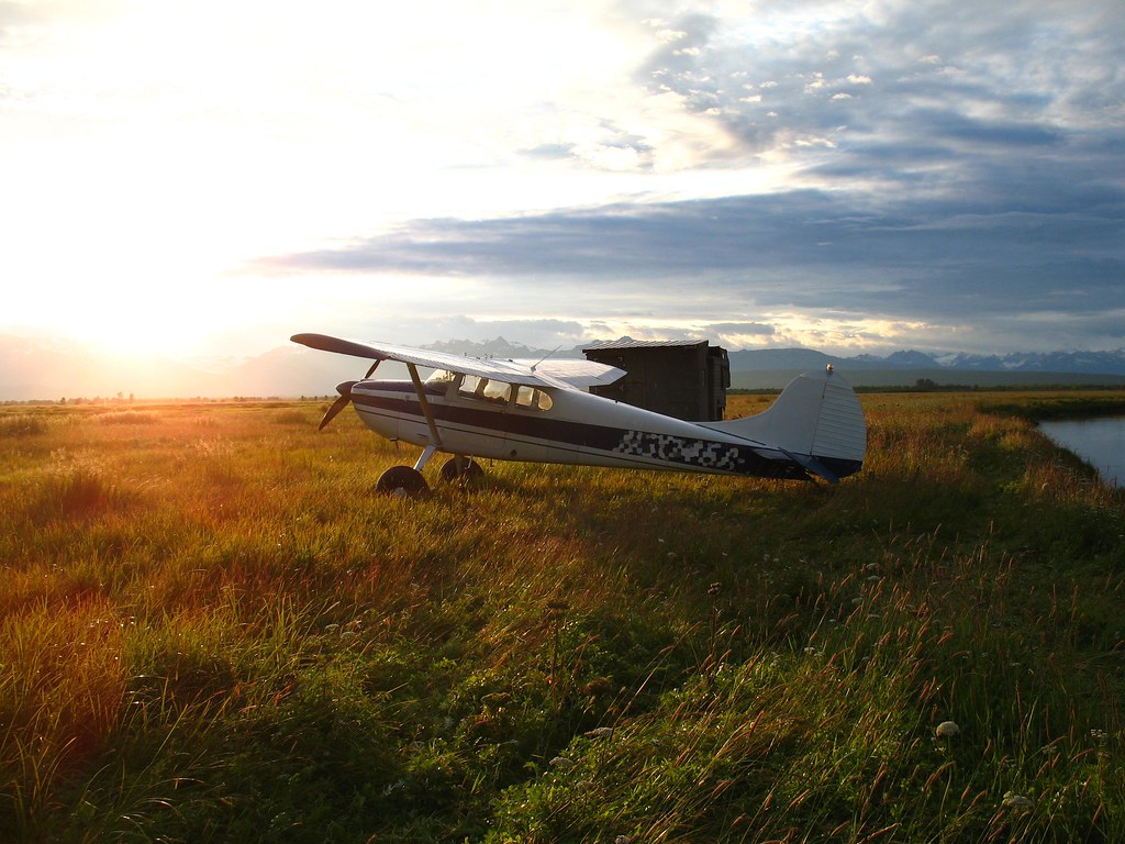 Bush Plane. How people go fishing in Alaska. There were fou