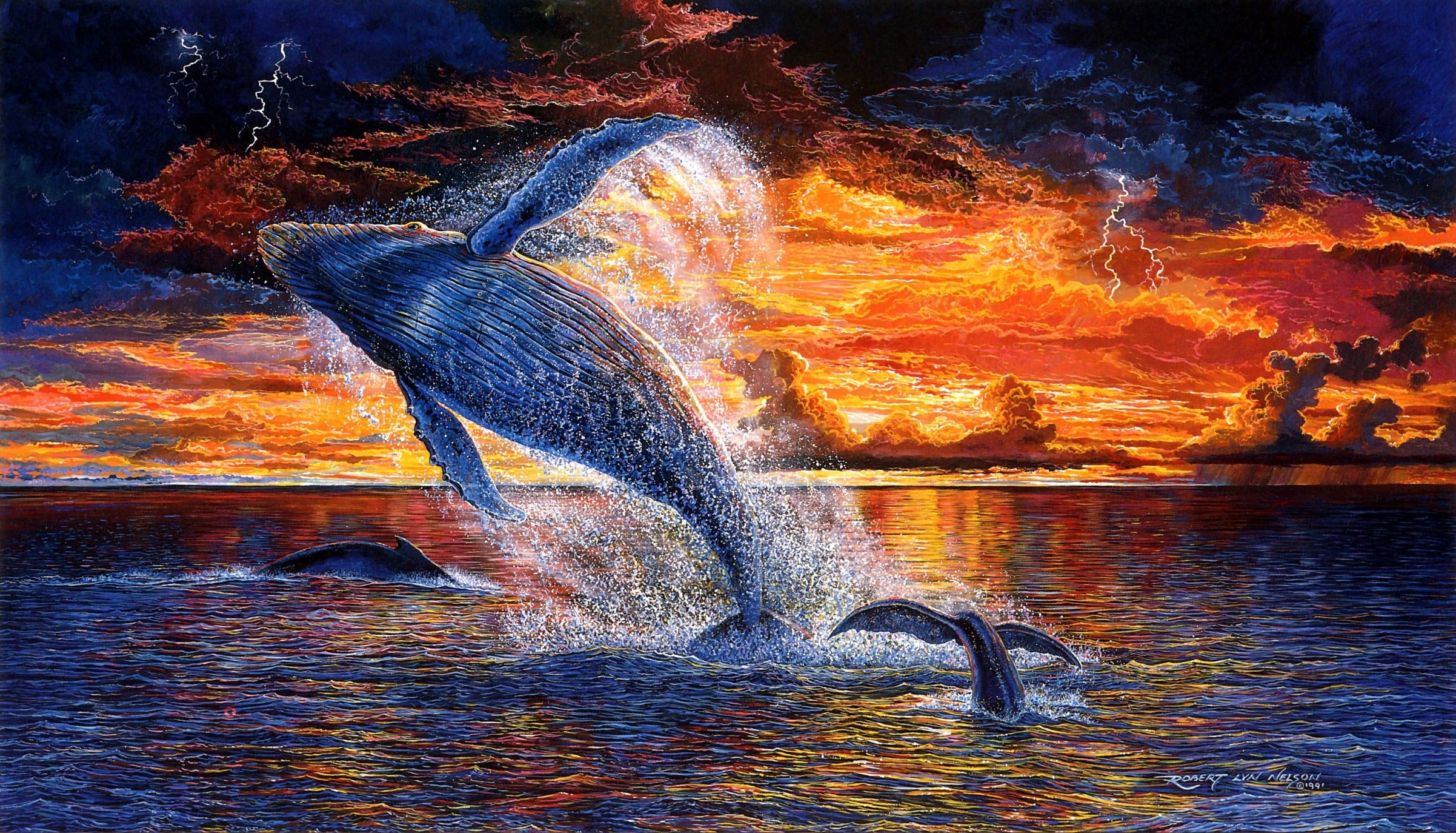 whales artwork colors bodykit 2403x1374 wallpaper High Quality Wallpaper, High Definition Wallpaper