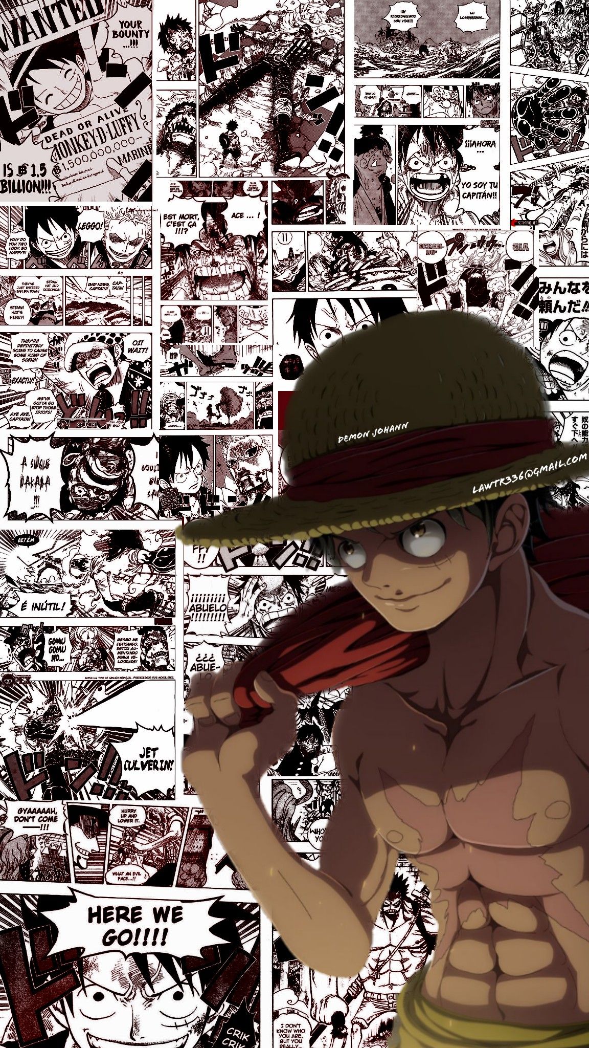 Luffy one piece. One piece wallpaper iphone, Manga anime one piece, One piece comic
