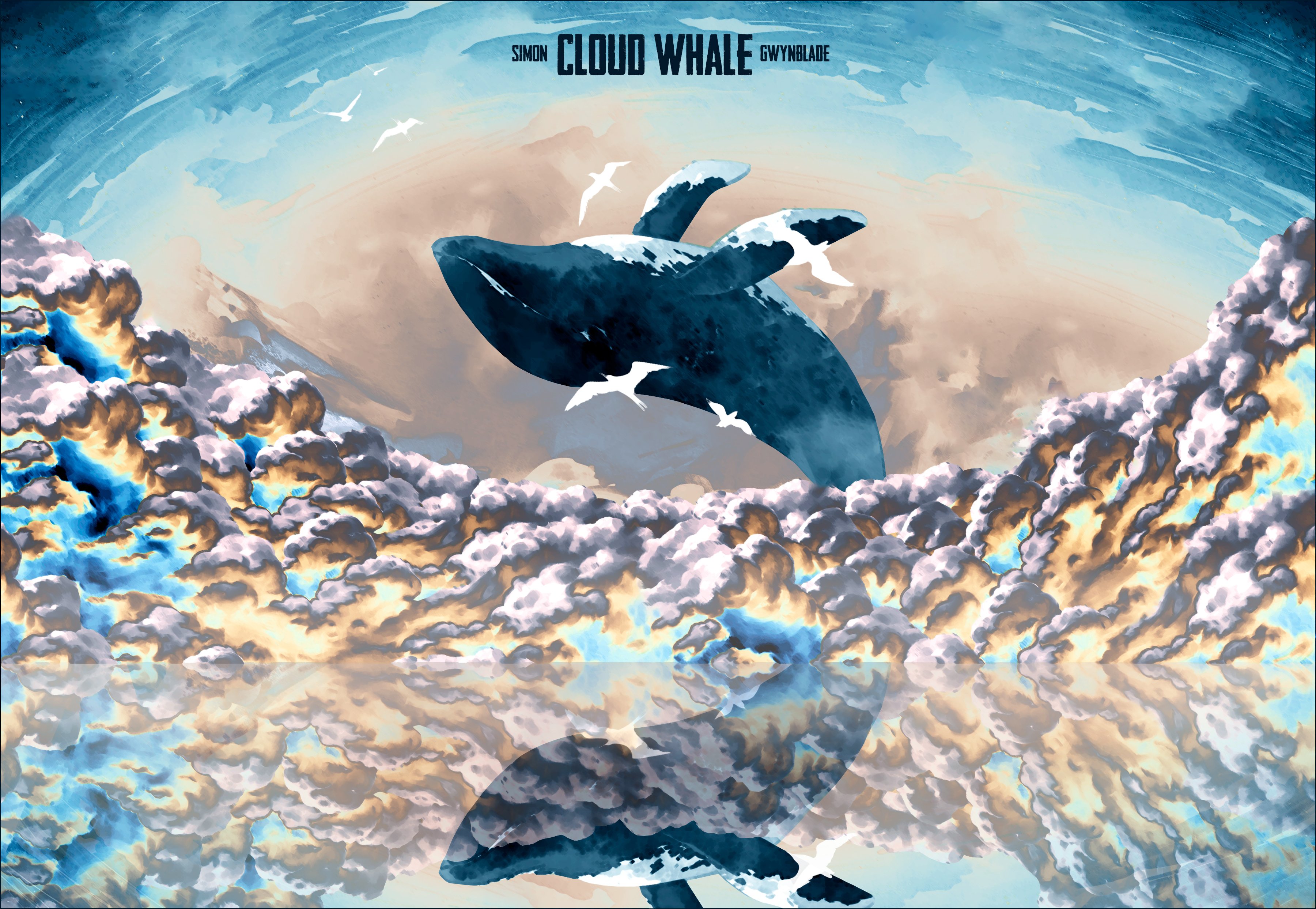 Cloud Whale HD wallpaper