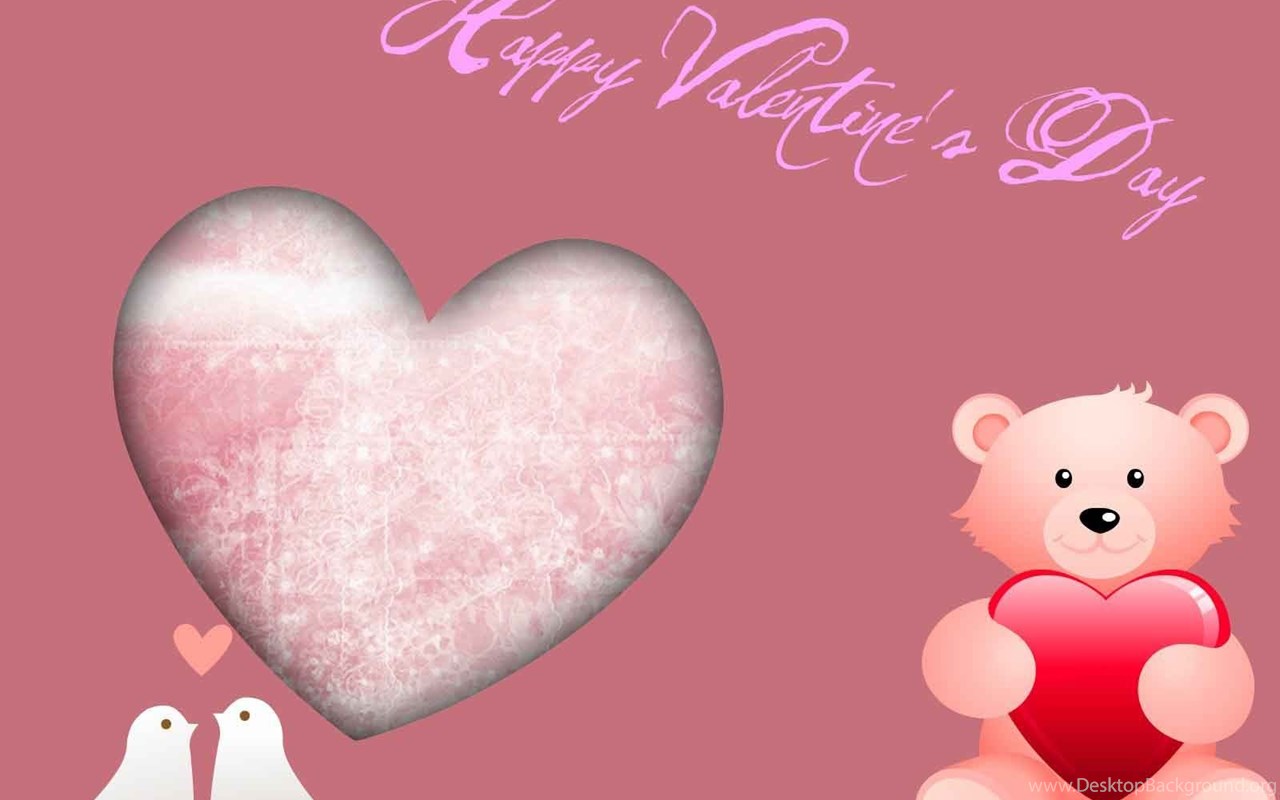 Cute Pink Teddy Bear Wallpaper For Desktop