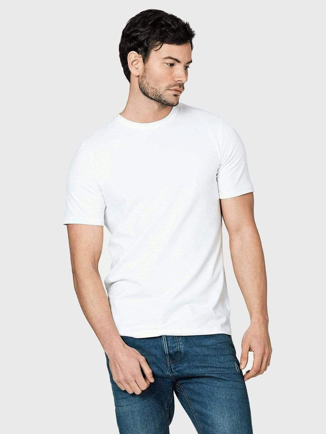 Fitted Round Neck Organic Cotton Short Sleeve T Shirt. Multiple Colours. Slim Fit Men, Slim Man, Shirts