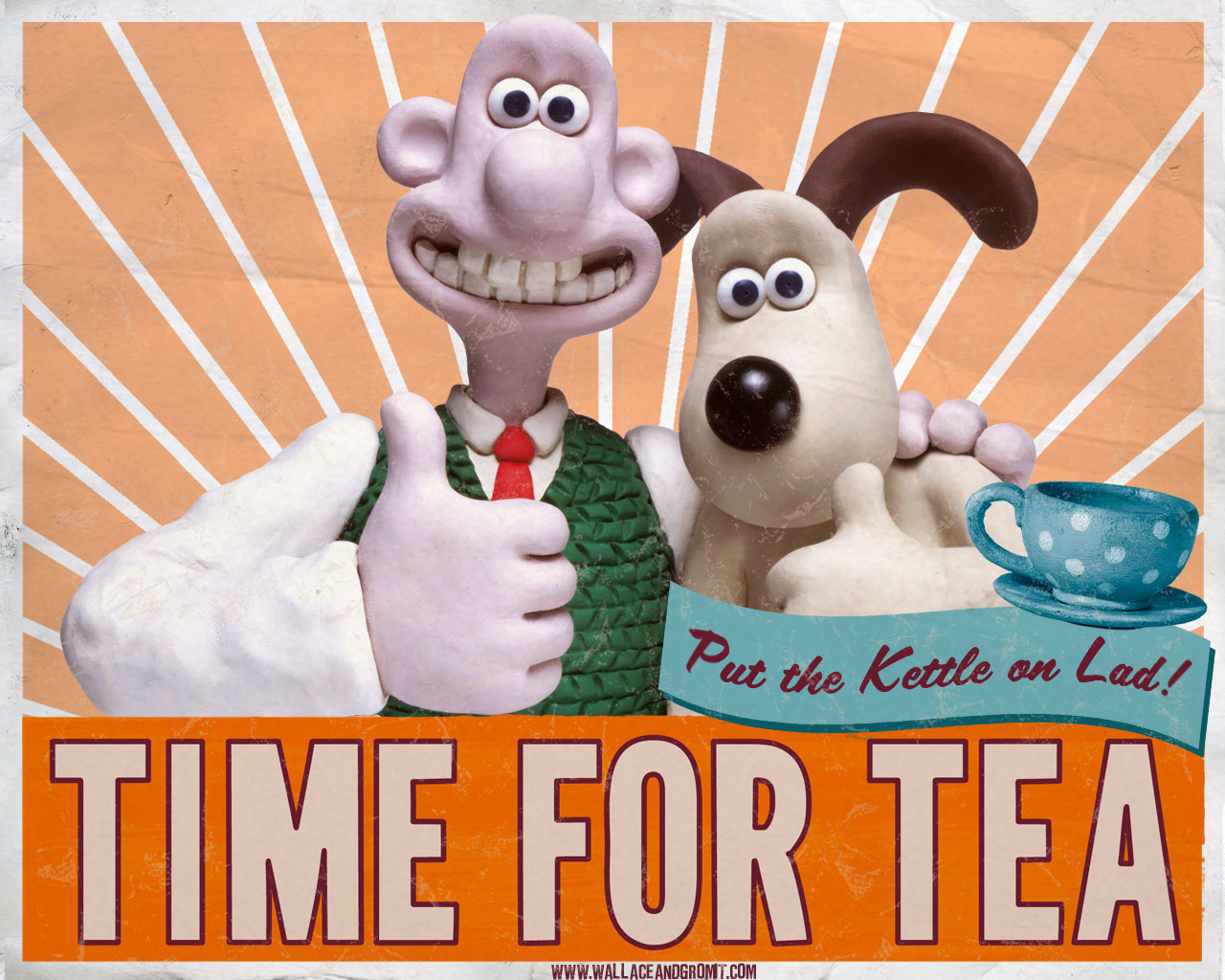 Wallpaper. Wallace and Gromit