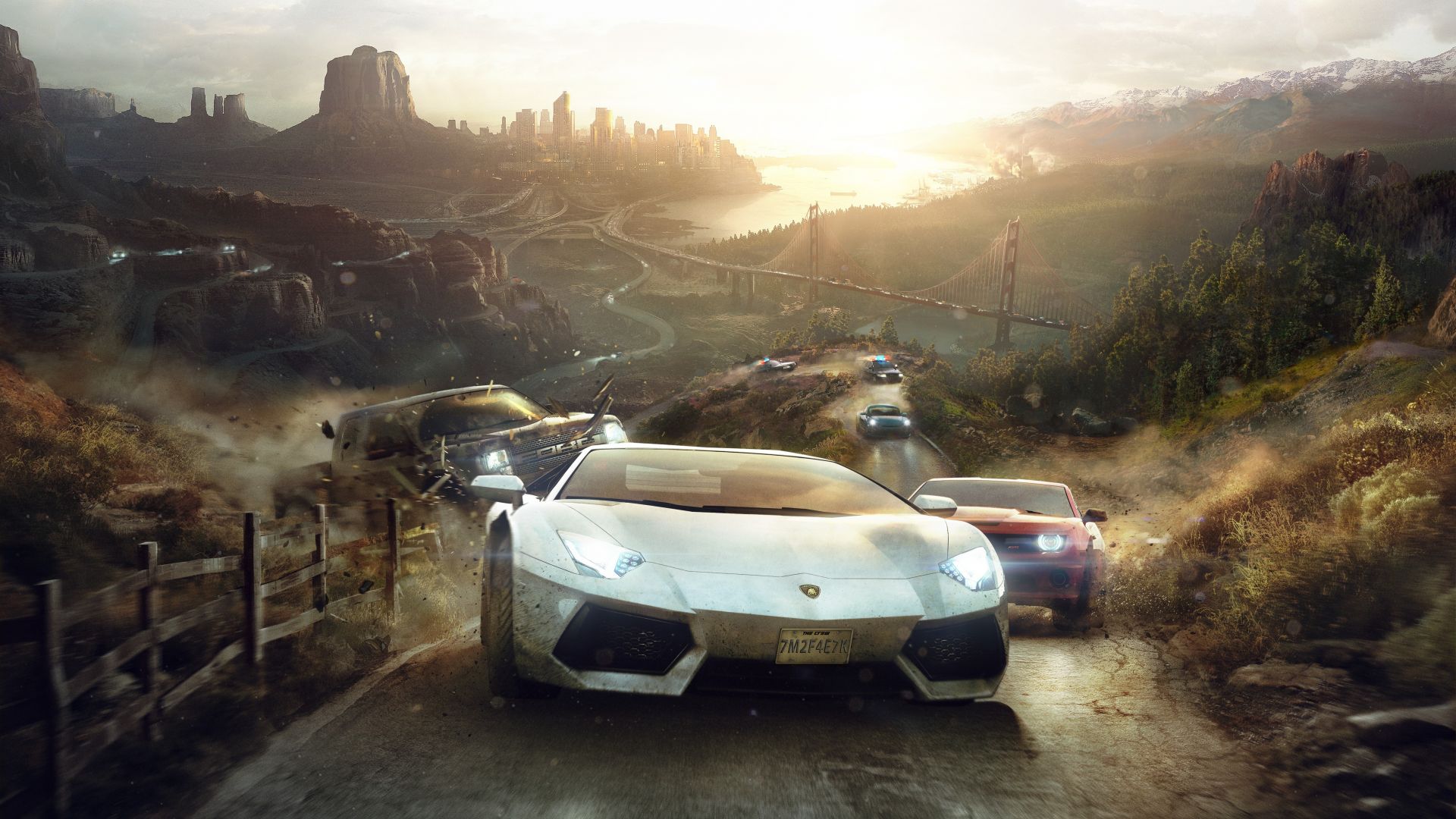 Desktop Wallpaper The Crew Game, Lamborghini Racing Cars, HD Image, Picture, Background, Uf5imt