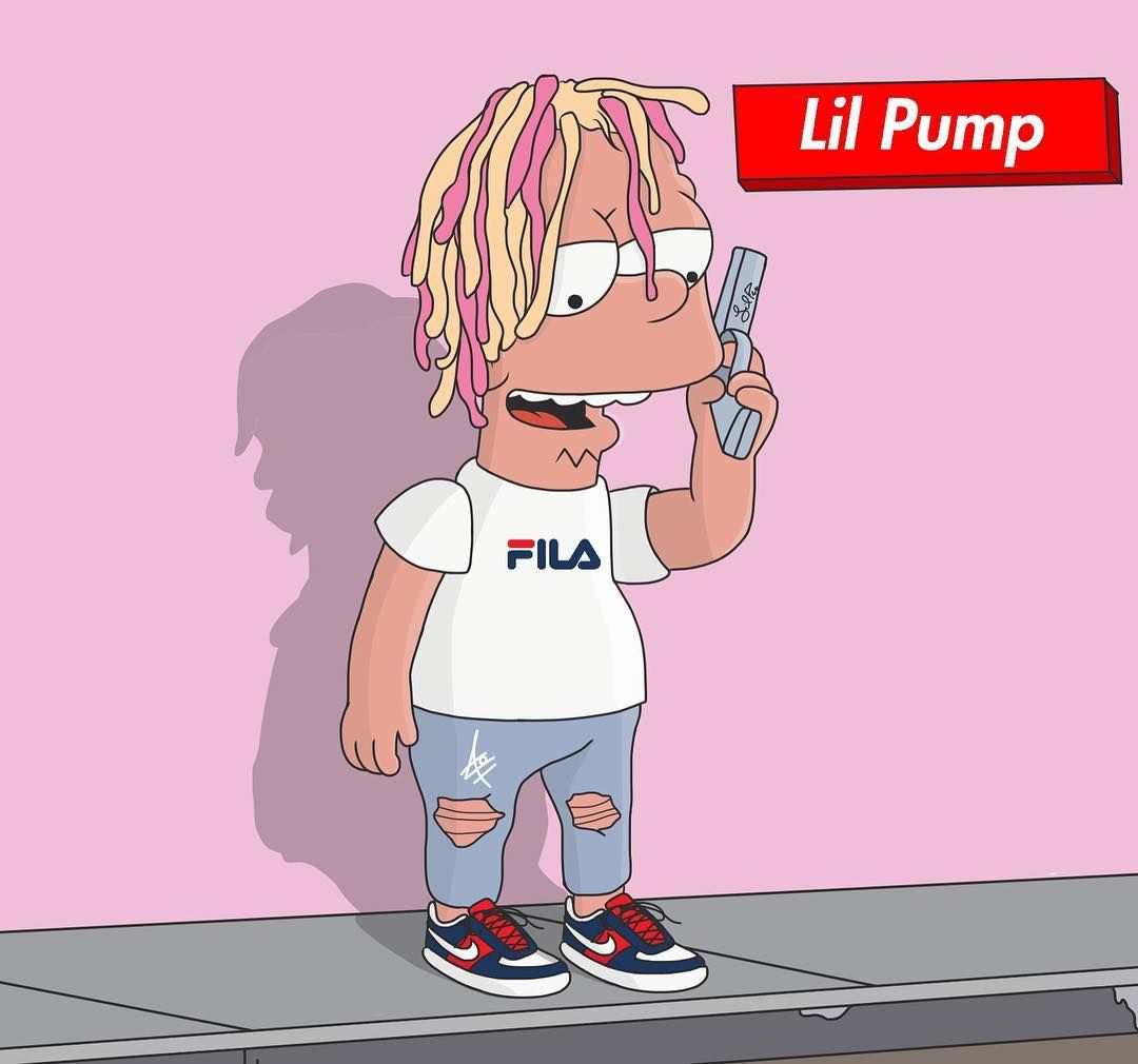 Lil Pump Cartoon Tumblr Wallpaper