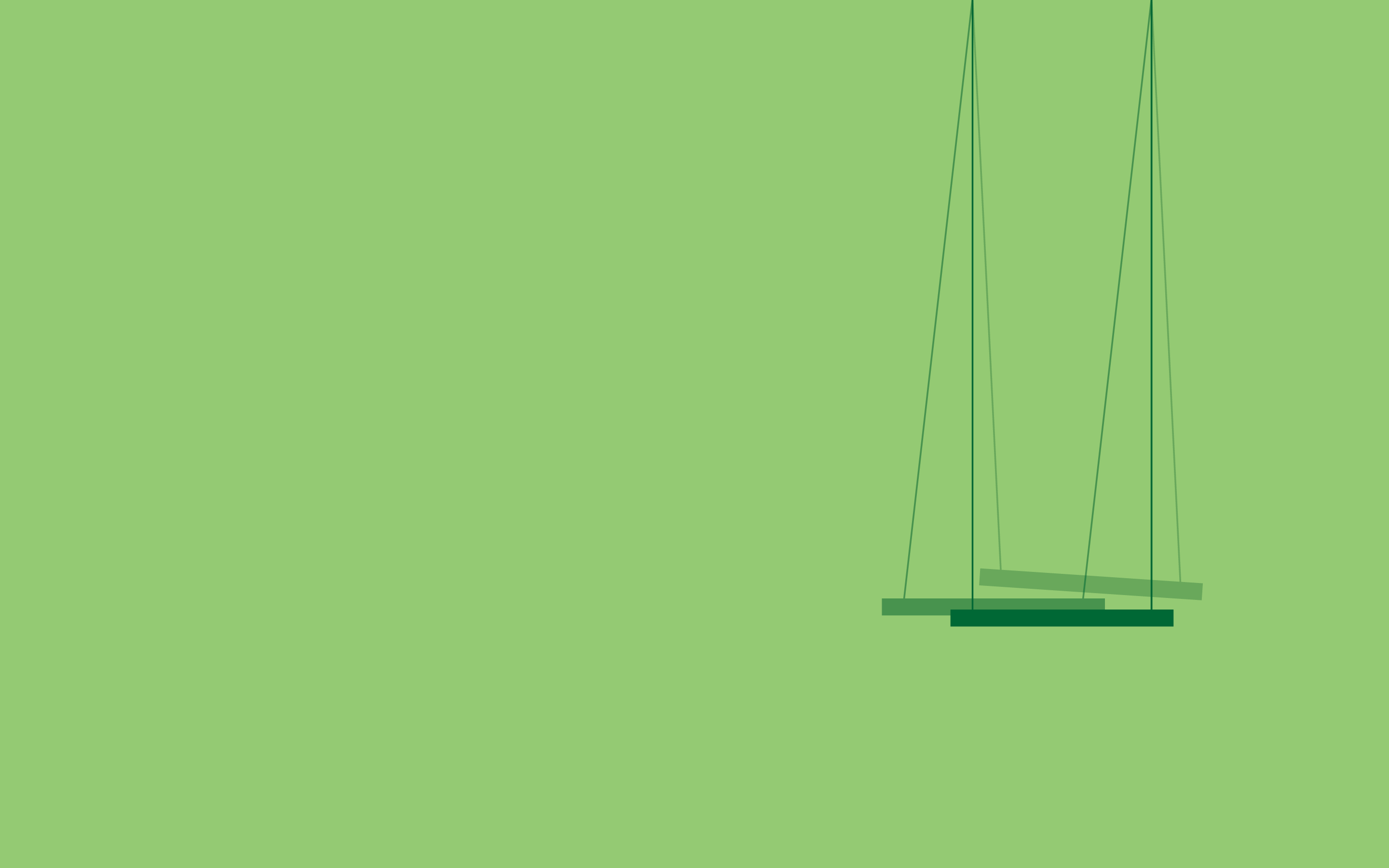 Green Simple Background Digital Art Minimalism Swings