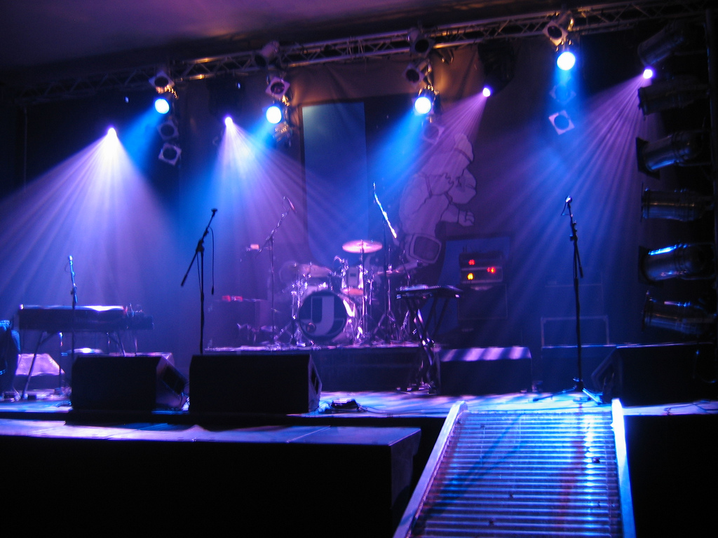 rock concert stage clipart